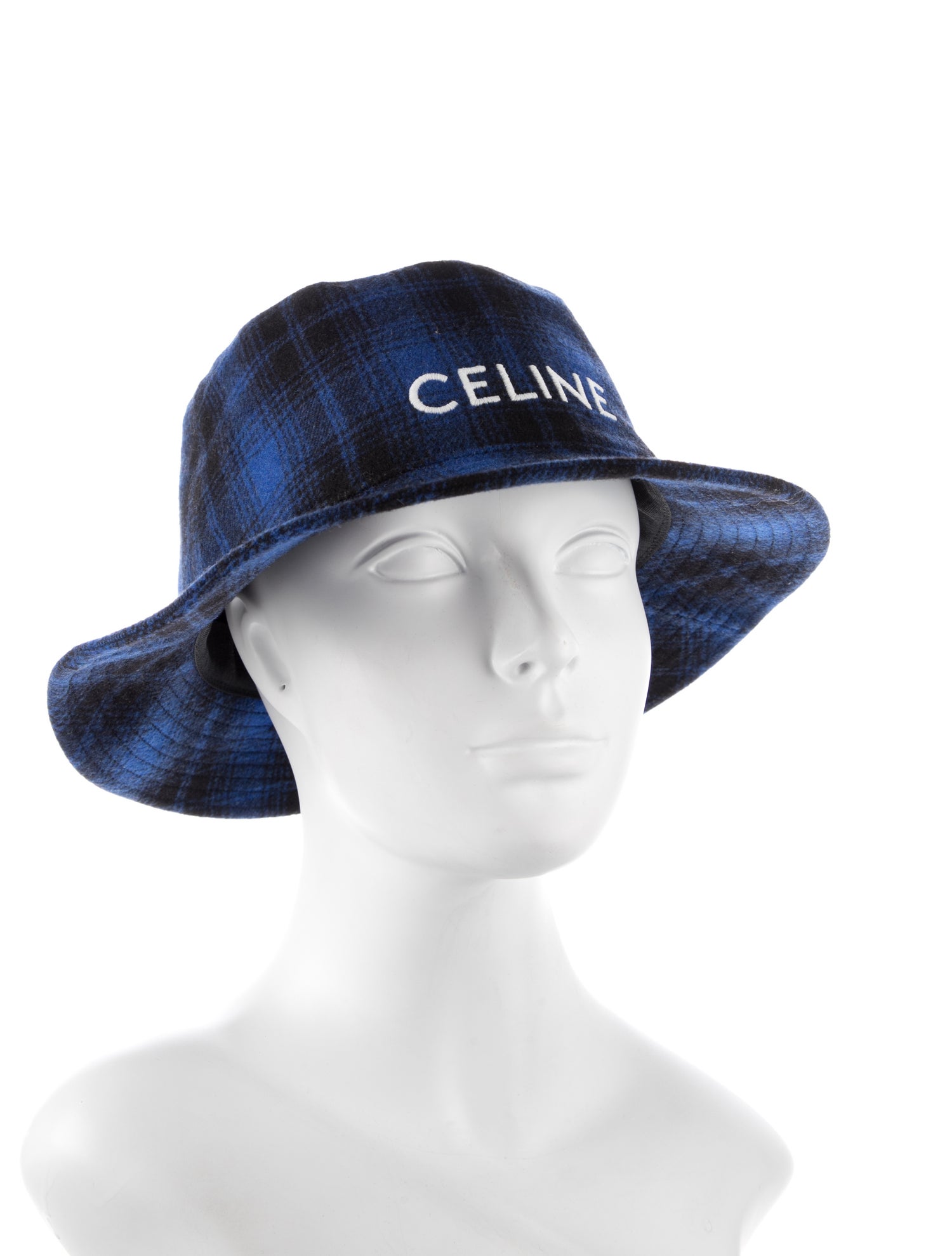 Celine Embroidered Wool Bucket Hat