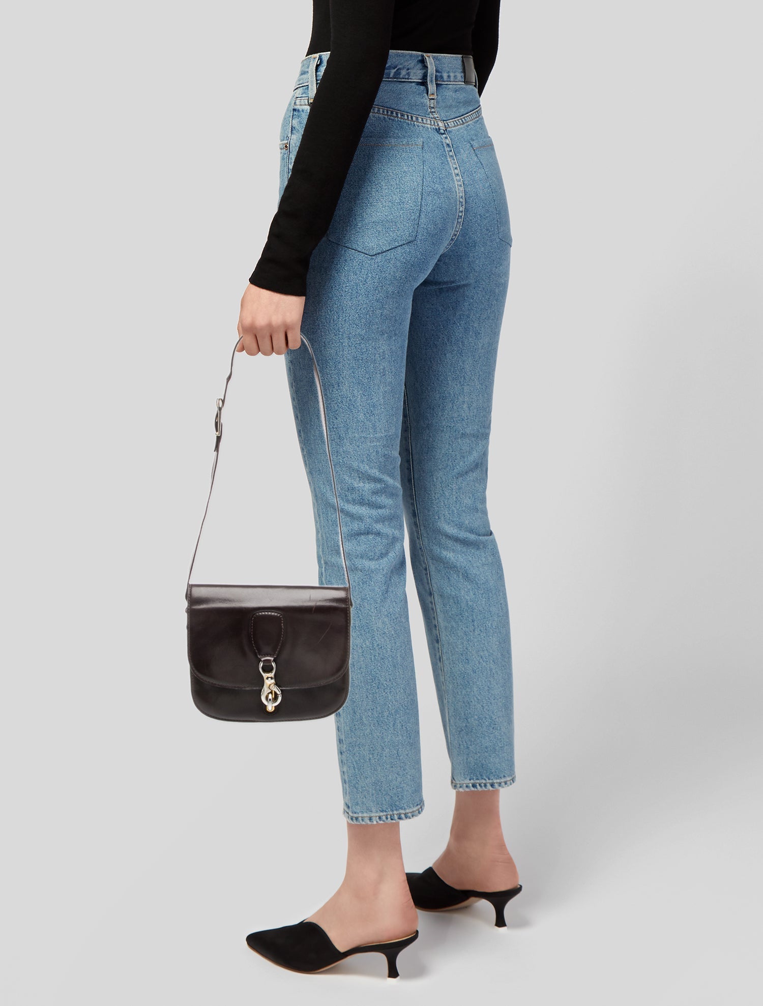 Celine Leather Shoulder Bag Vintage