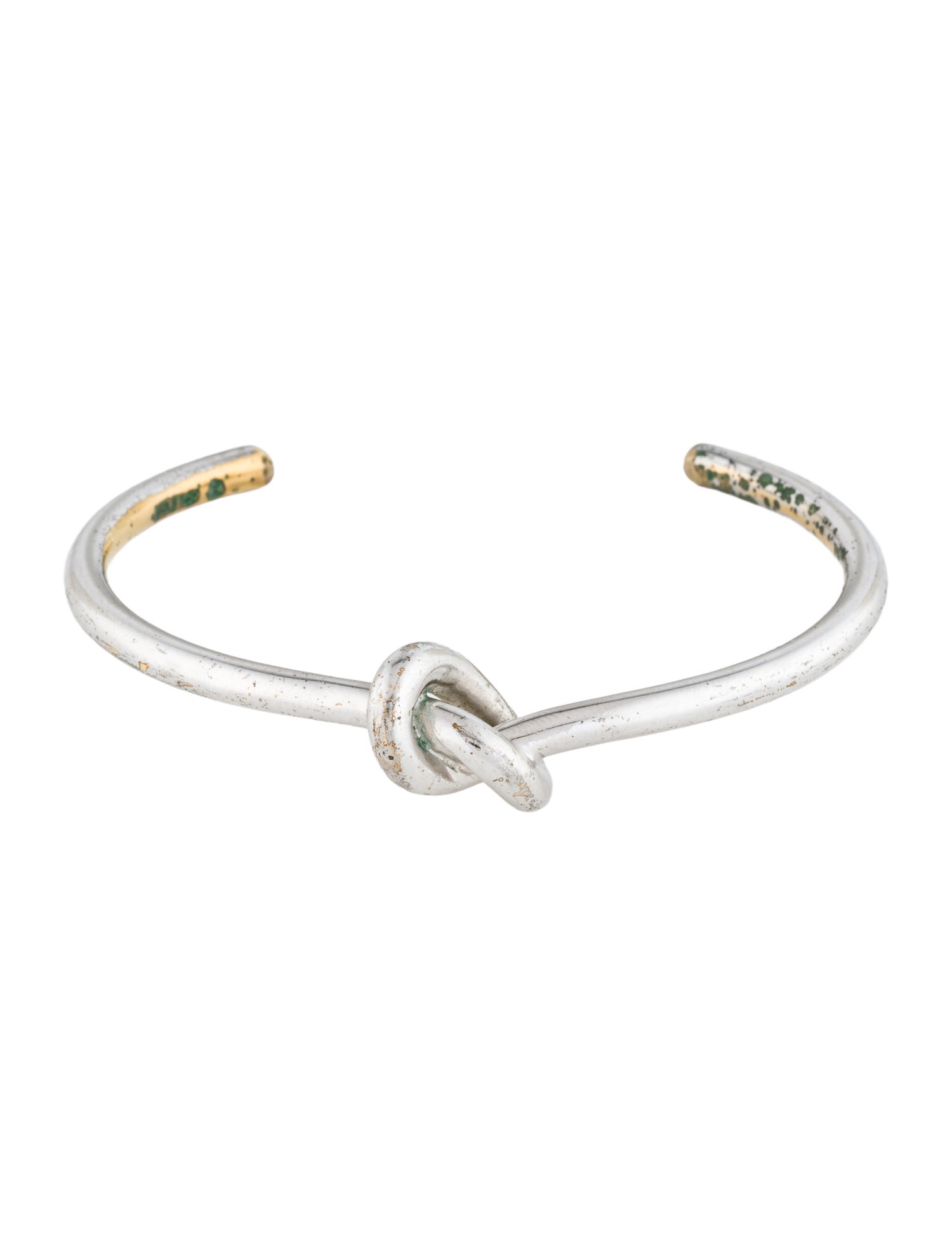 Celine Knot Extra-Thin Cuff Bracelet