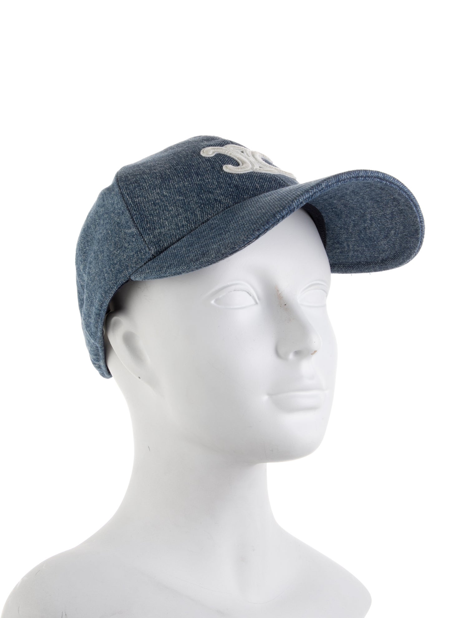 Celine Triomphe Denim Baseball Cap