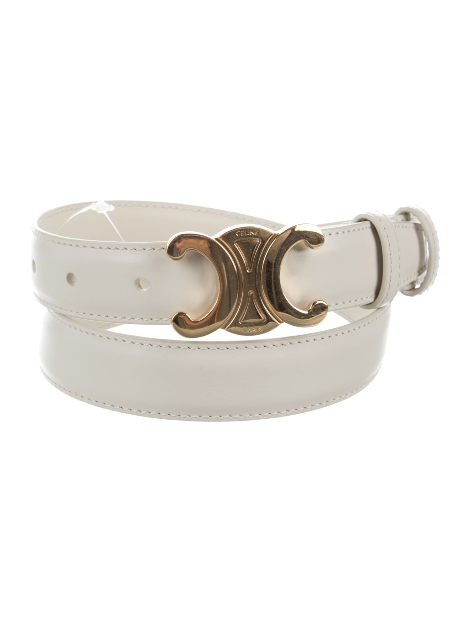 Celine Skinny Leather Belt