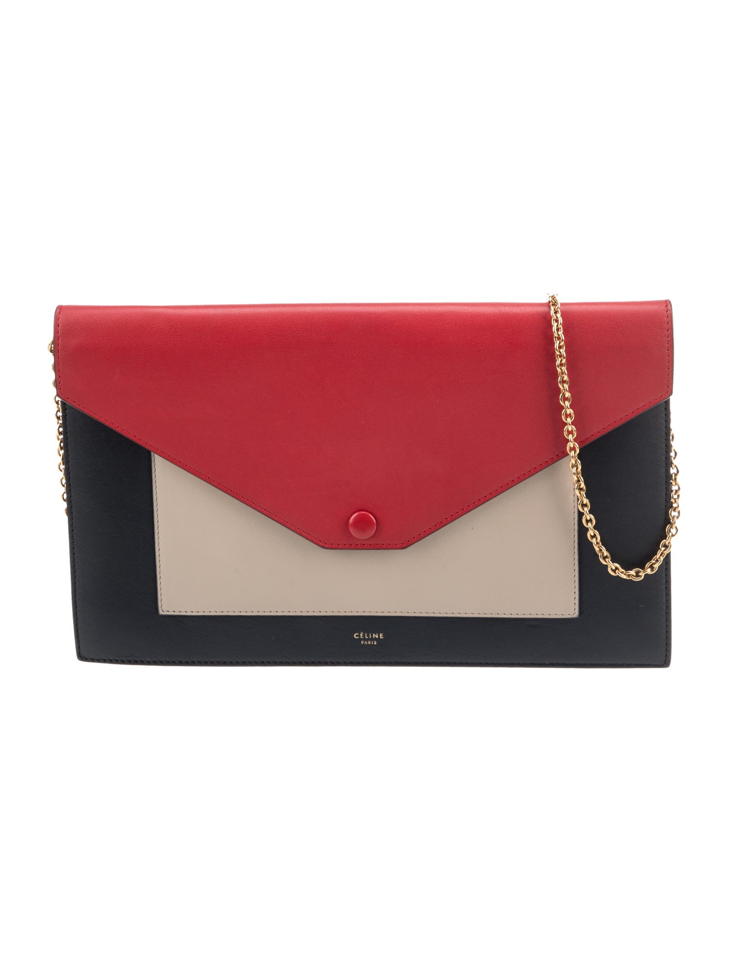 Celine Leather Pocket Envelope