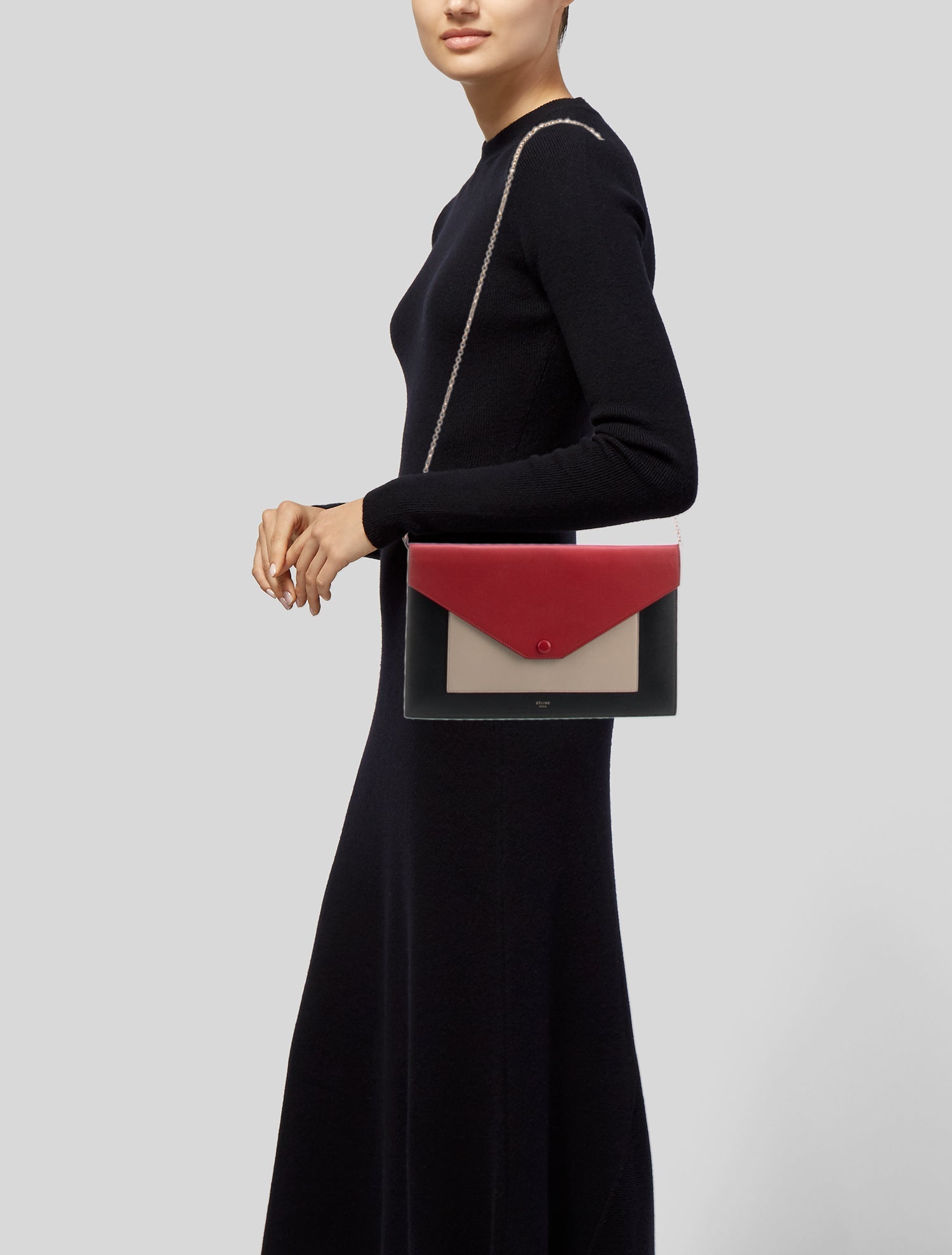 Celine Leather Pocket Envelope