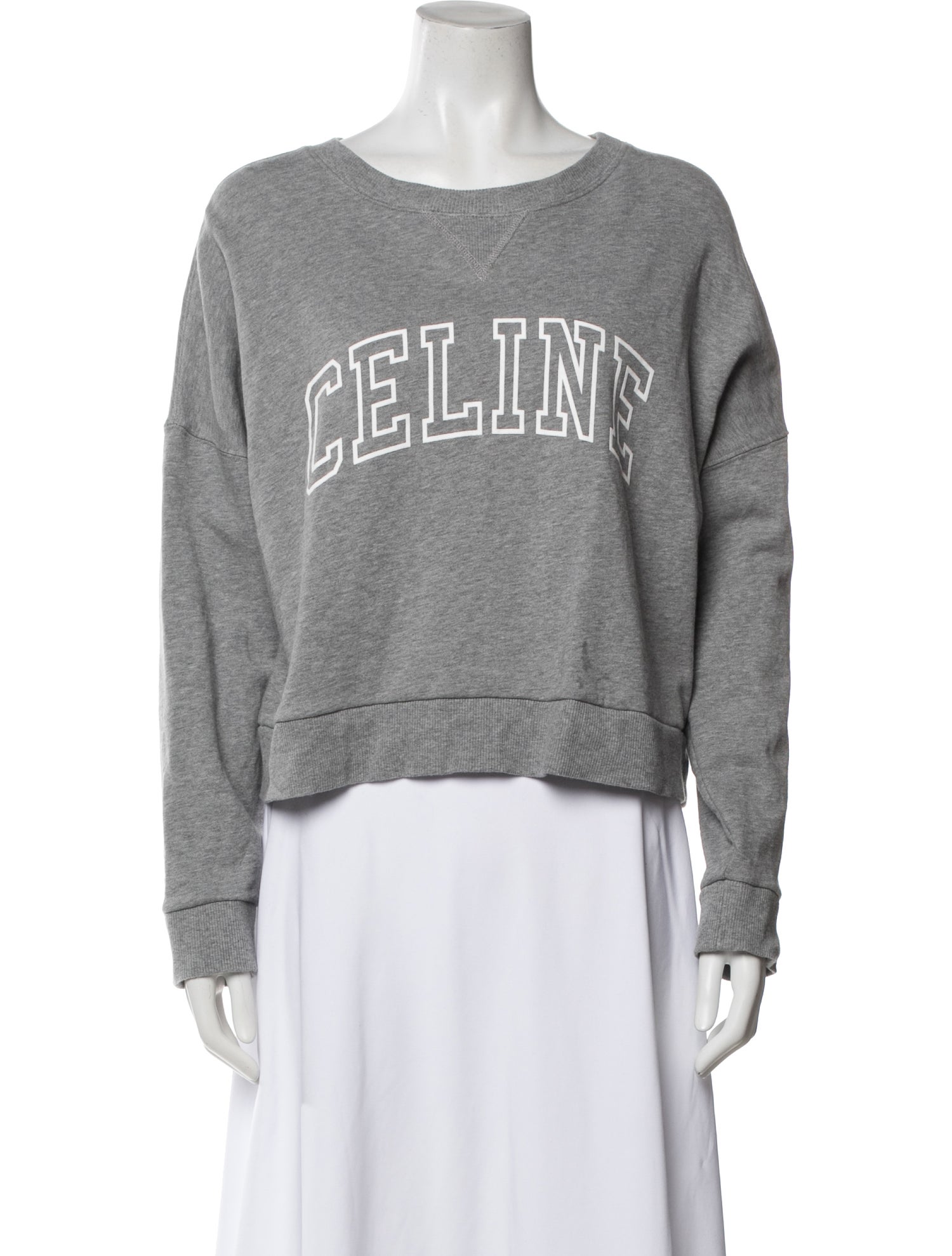 Celine Graphic Print Crew Neck Sweatshirt