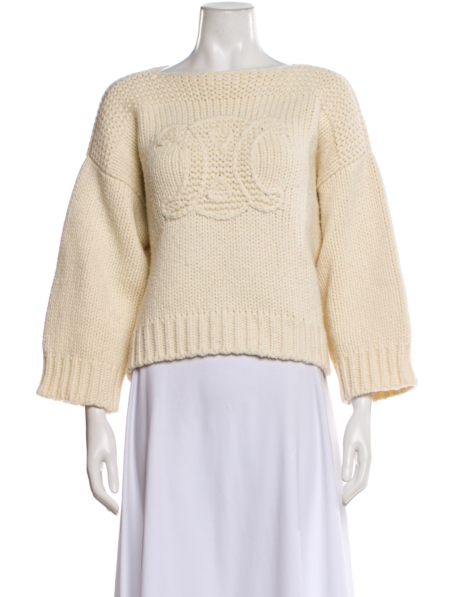 Celine Wool Bateau Neckline Sweater