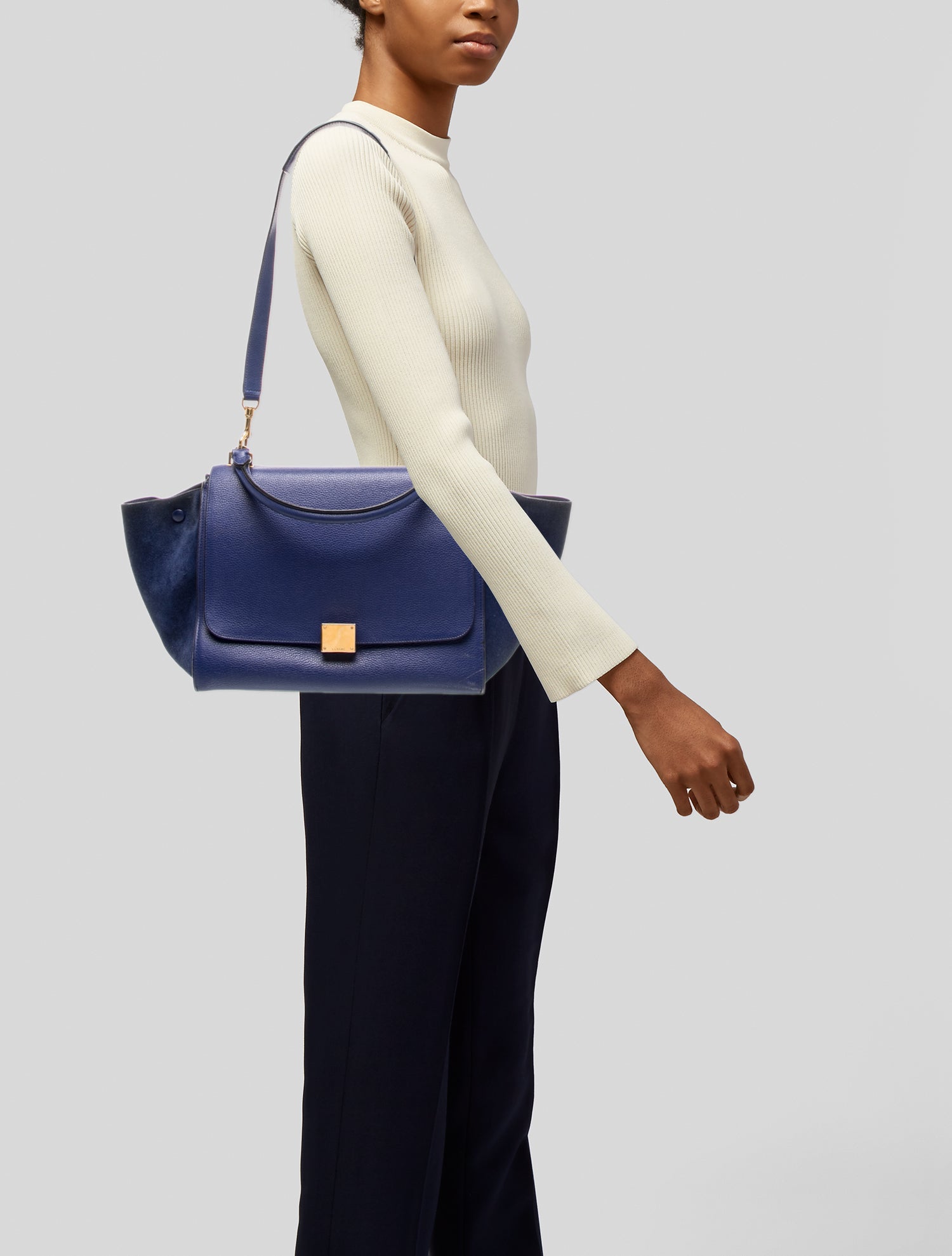 Celine Leather Trapeze Small