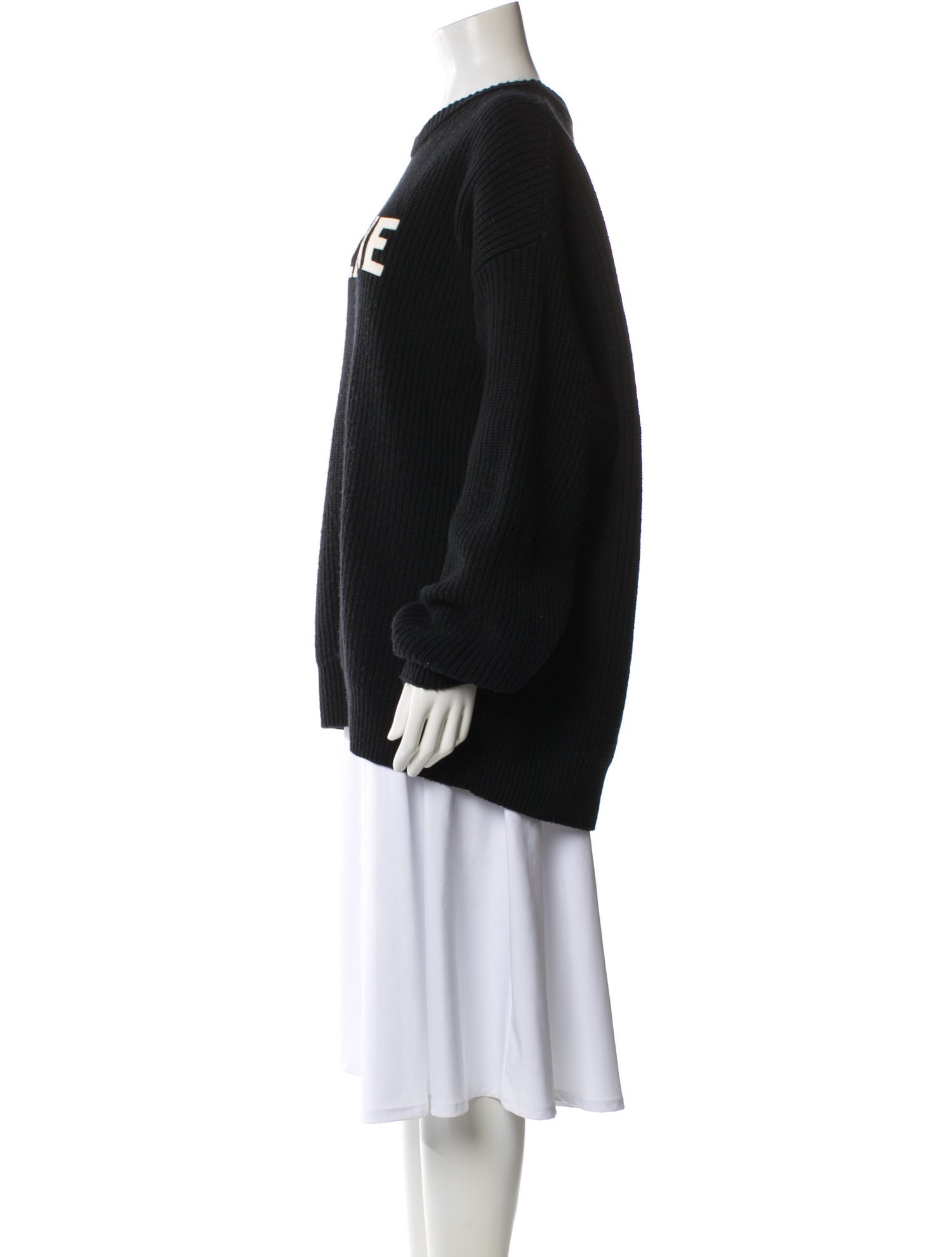 Celine Wool Graphic Print Sweater