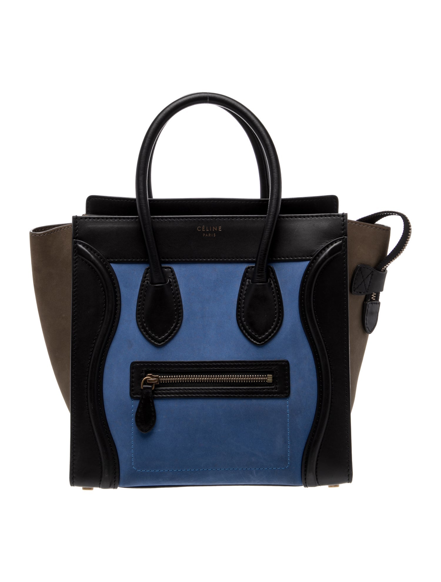 Celine Suede Luggage Micro
