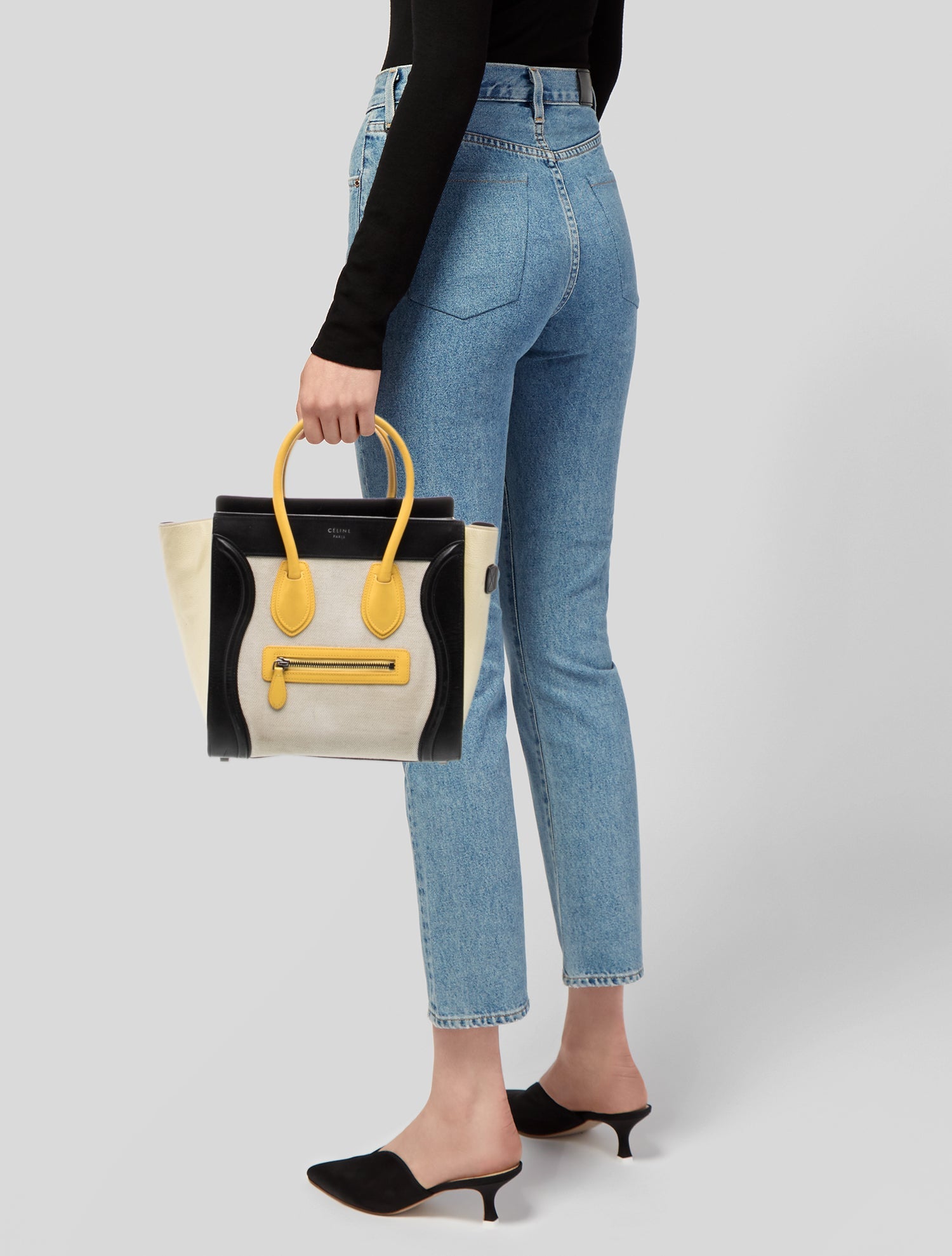 Celine Leather Luggage Micro