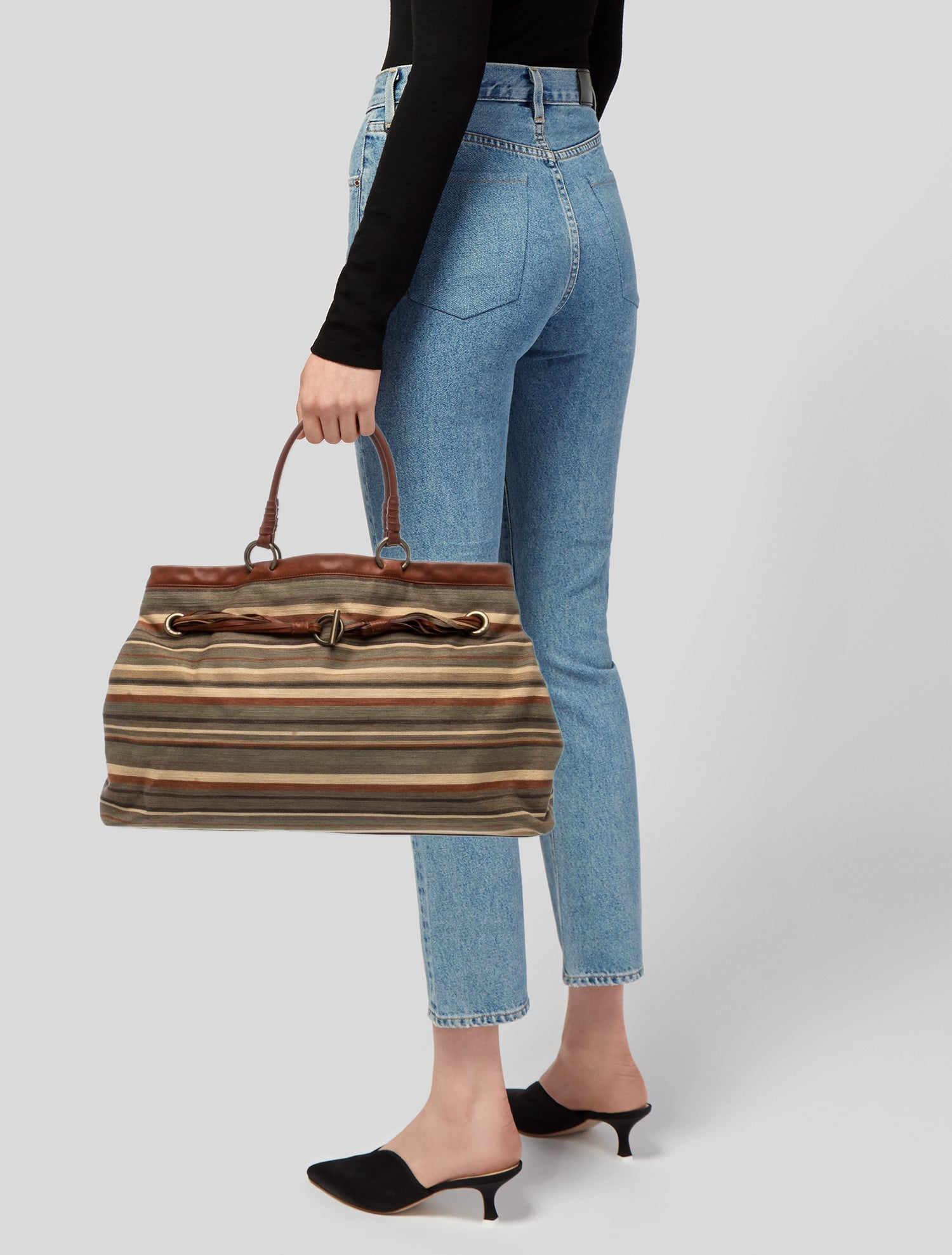 Celine Canvas Shoulder Bag Vintage