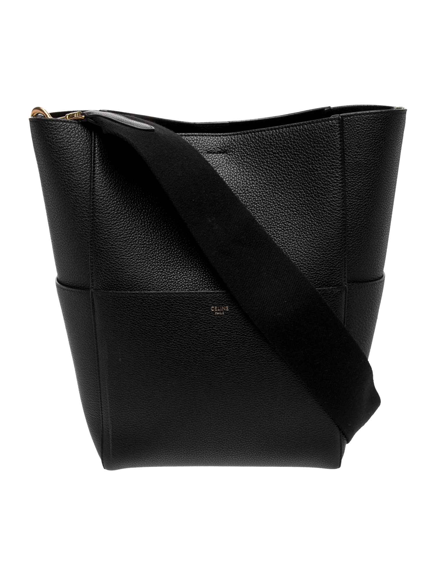 Celine Leather Seau Sangle Medium