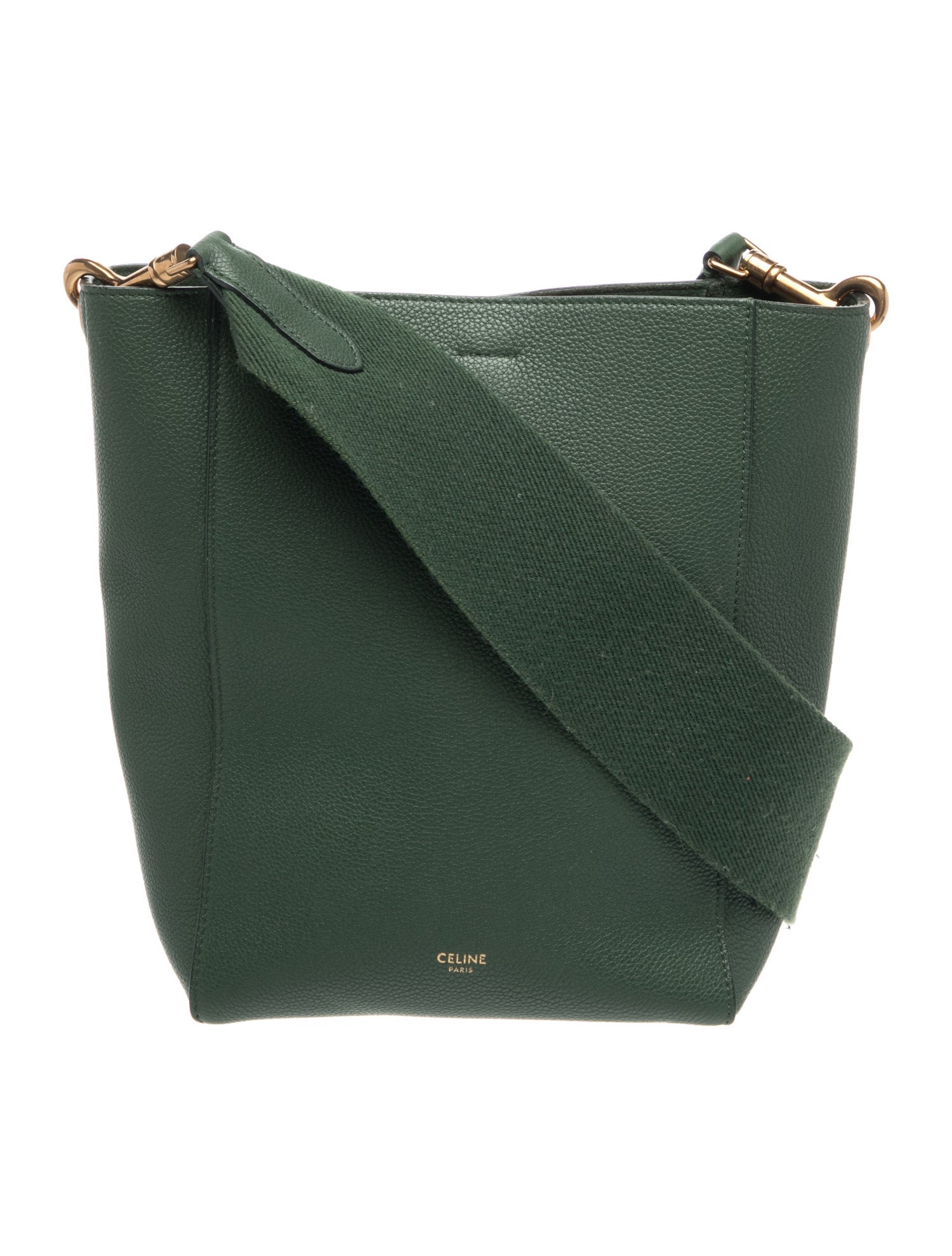 Celine Leather Seau Sangle Small