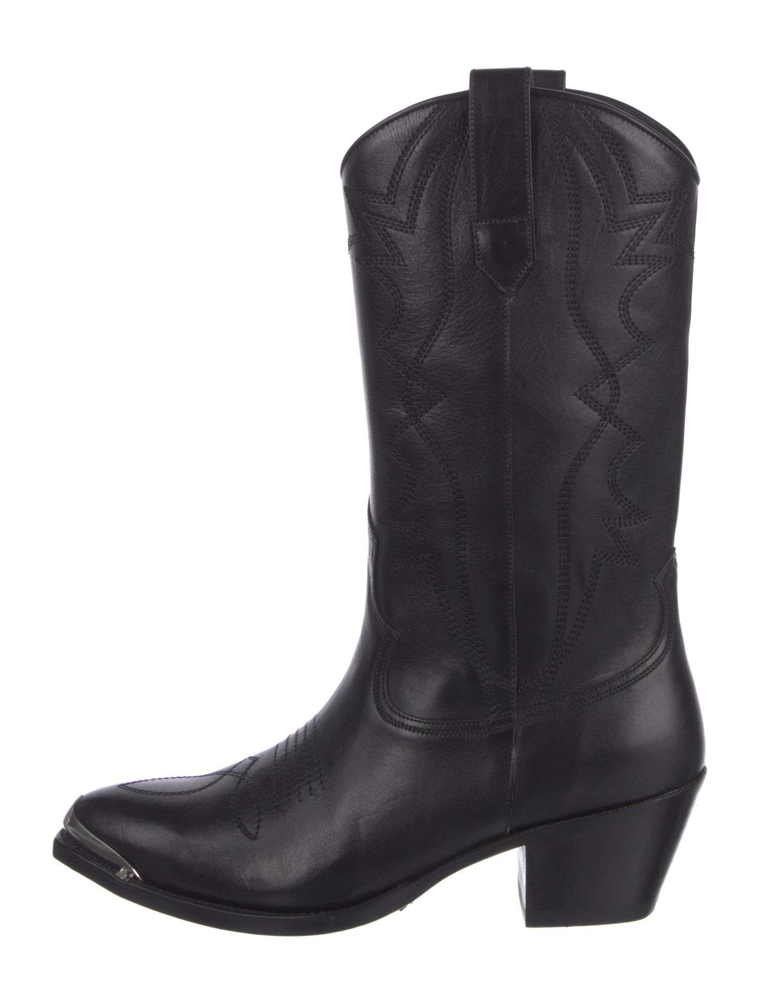 Celine Leather Western Boots