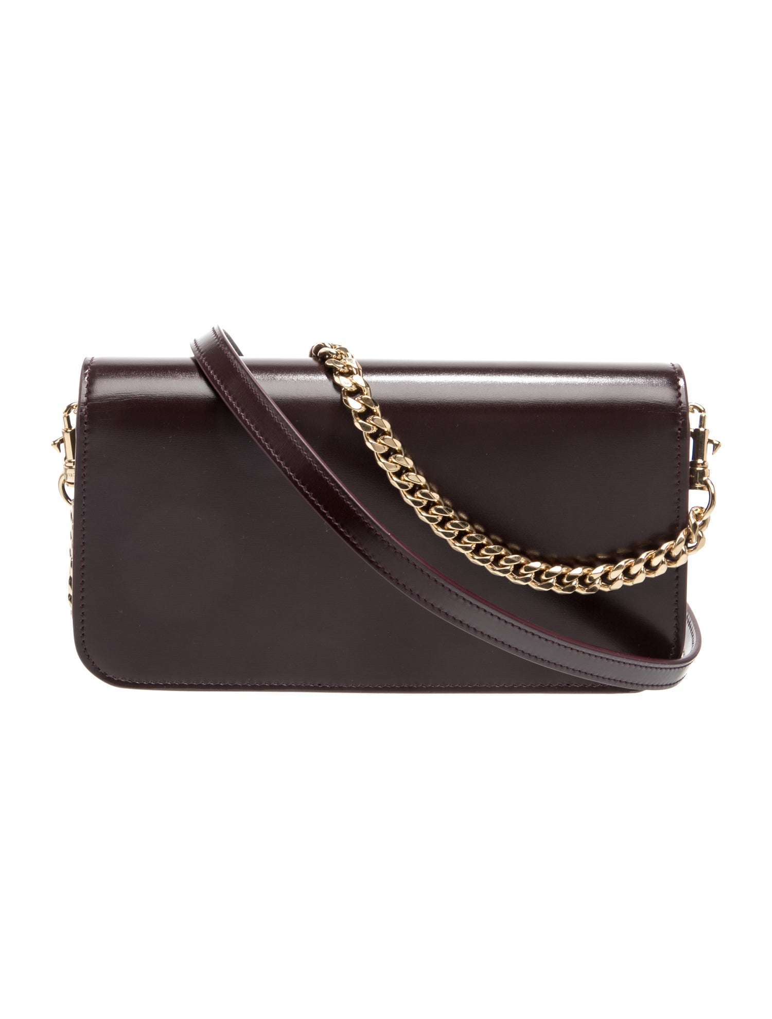 Celine Triomphe Multipochette 2025 - Burgundy Shoulder Bags
