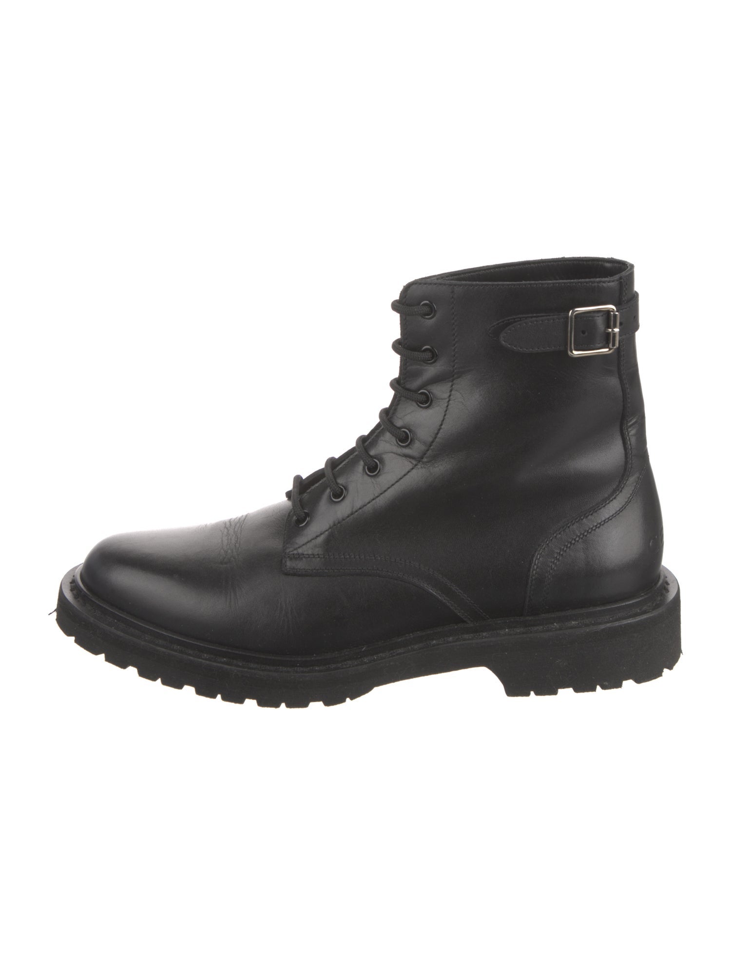 Celine Leather Combat Boots