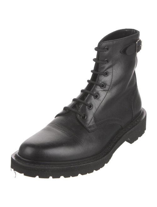 Celine Leather Combat Boots