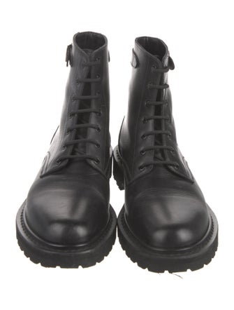 Celine Leather Combat Boots