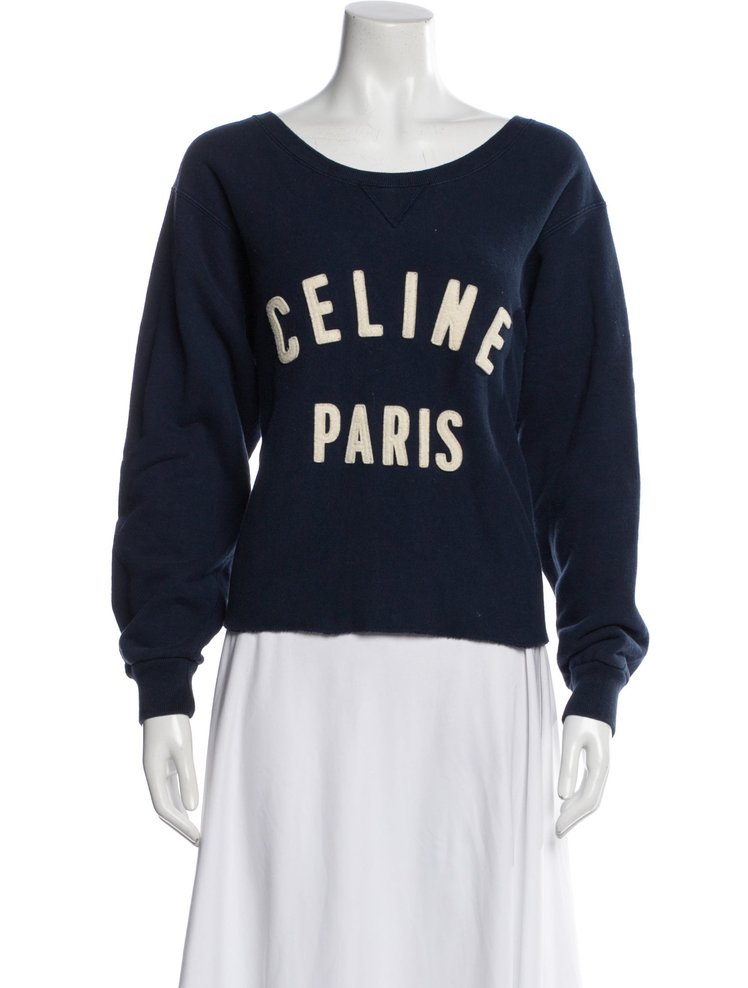 Celine Graphic Print Crew Neck Sweatshirt