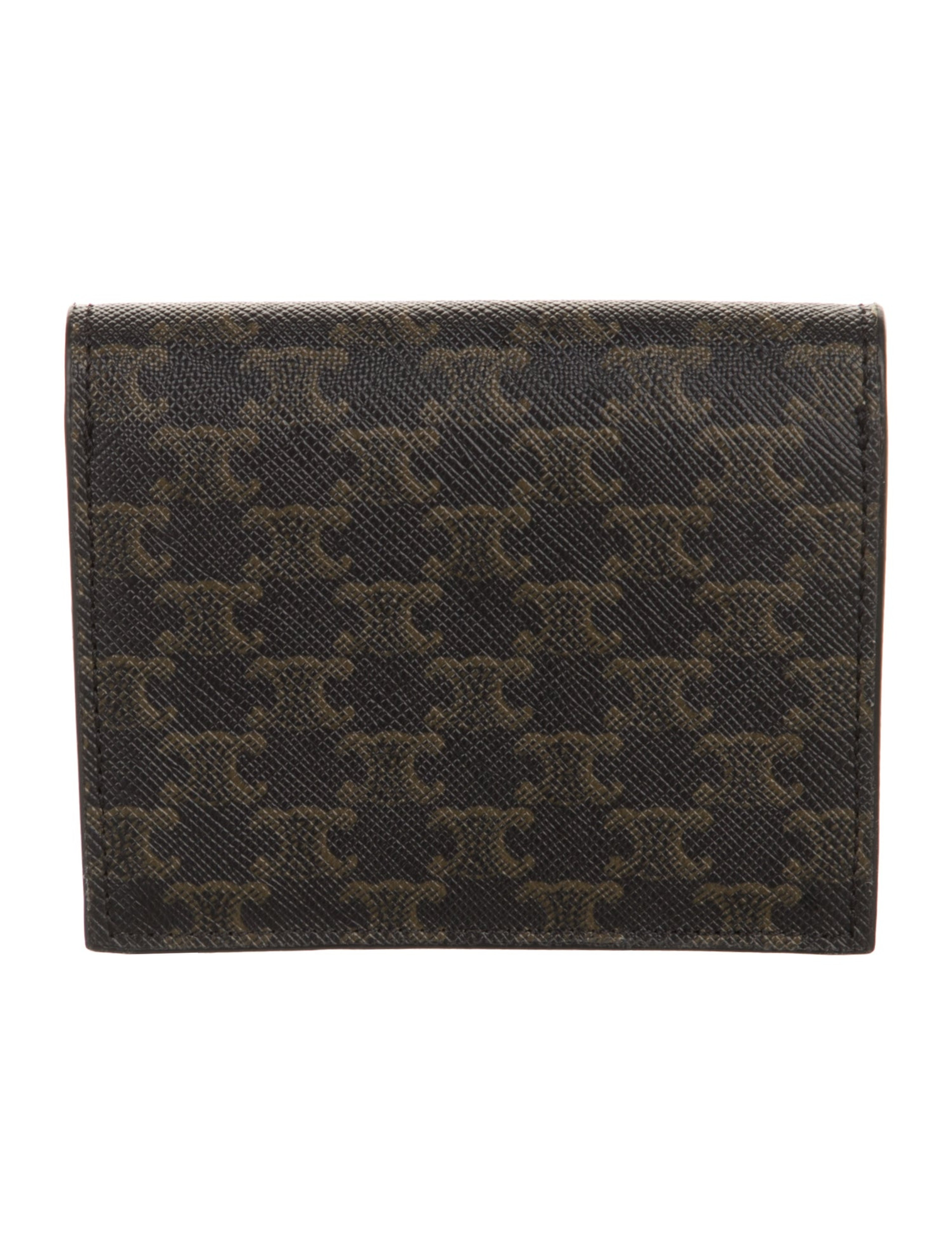 Monogram Pattern Compact Wallet