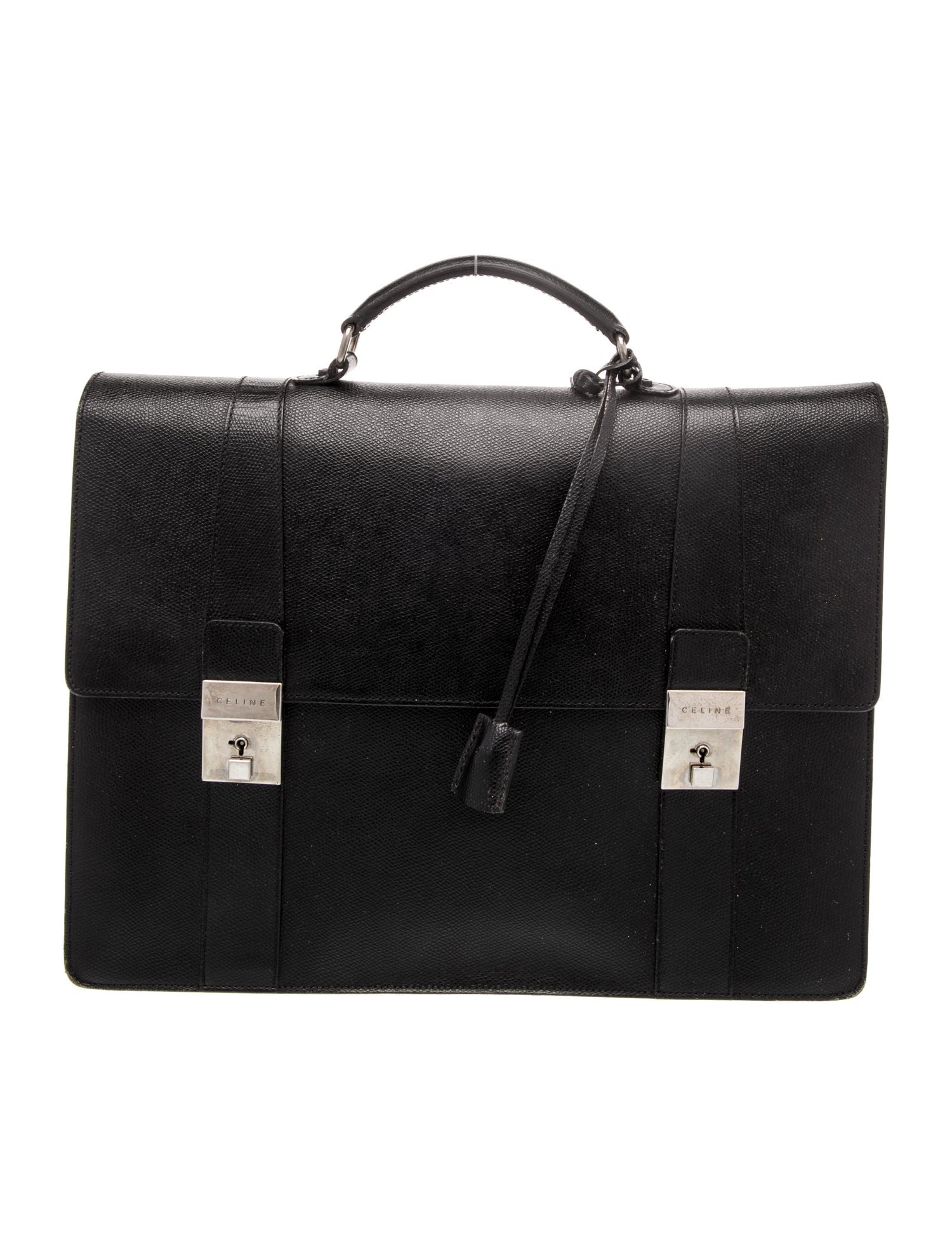 Celine Leather Briefcase Vintage