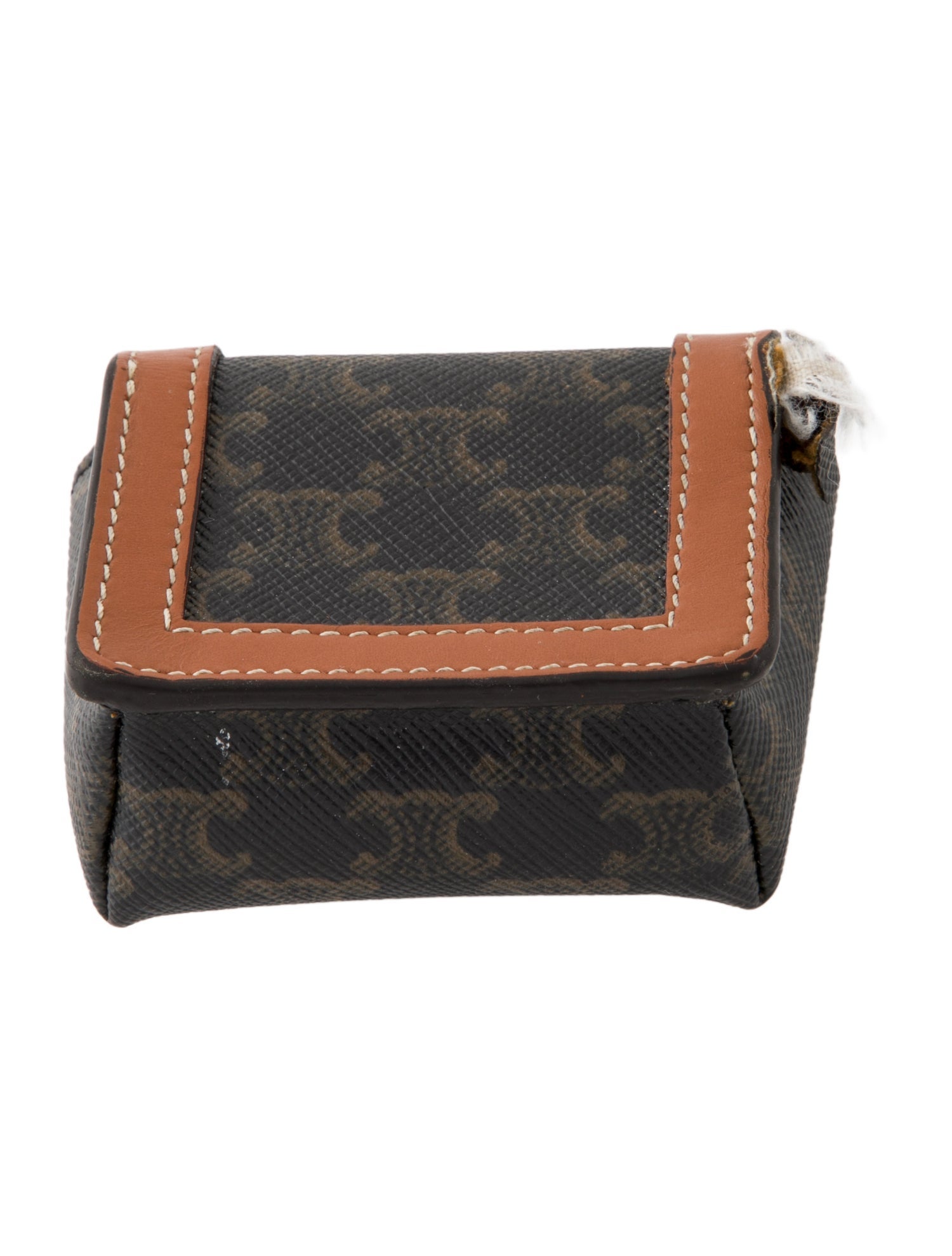 Celine Triomphe Coated Canvas Mini Pouch