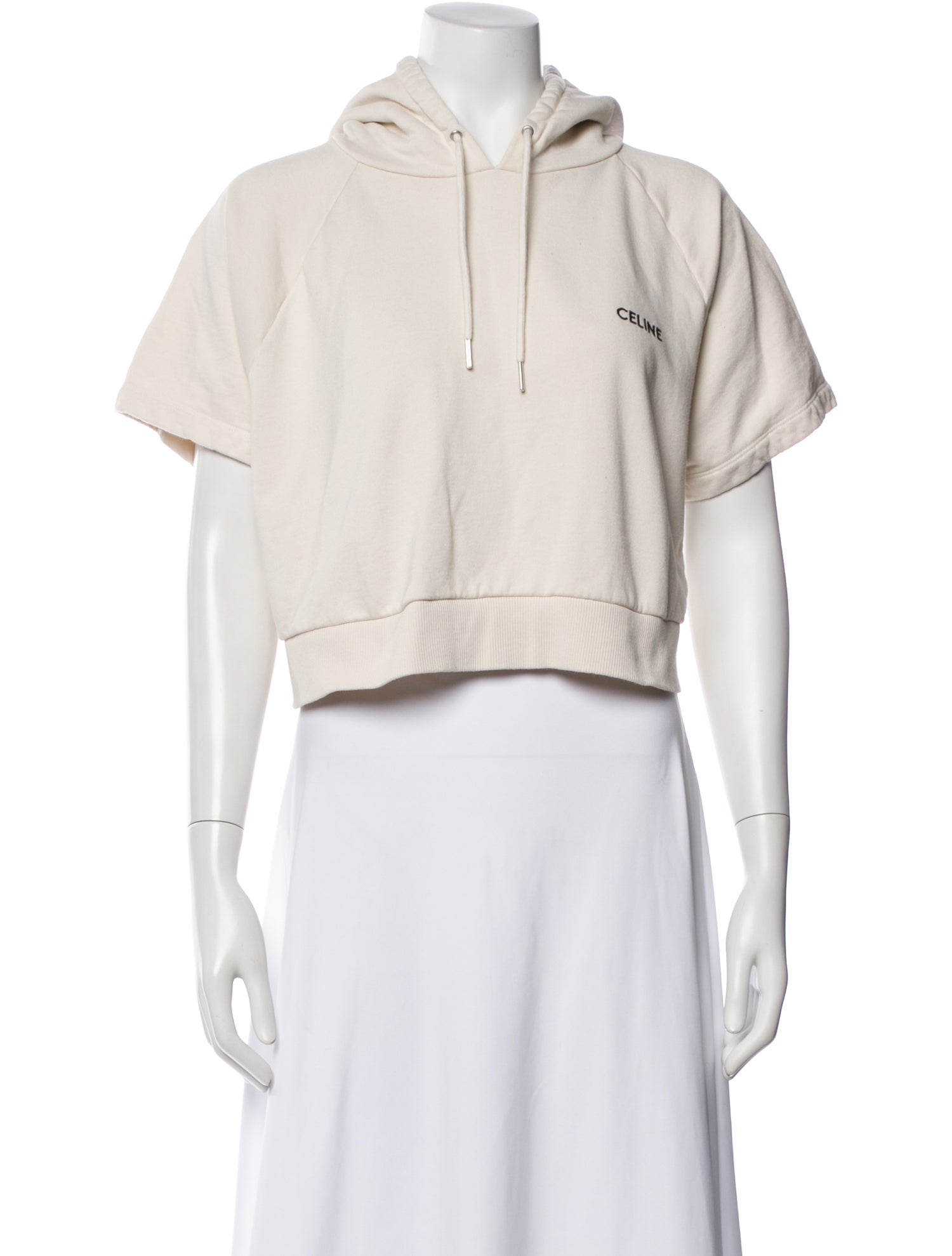 Celine Crew Neck Short Sleeve Hoodie