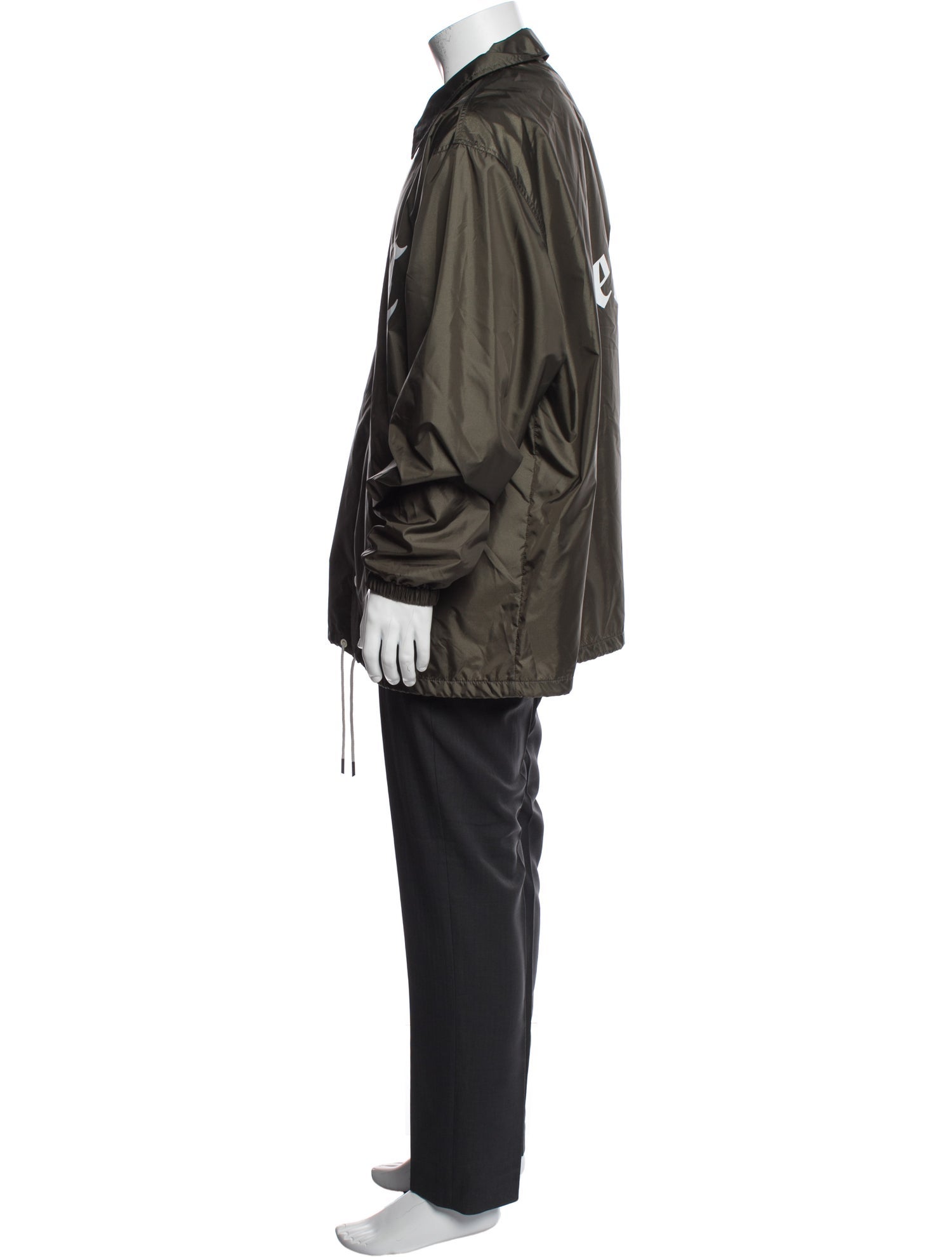 Celine Homme Nylon Coach Jacket Triomphe Parka