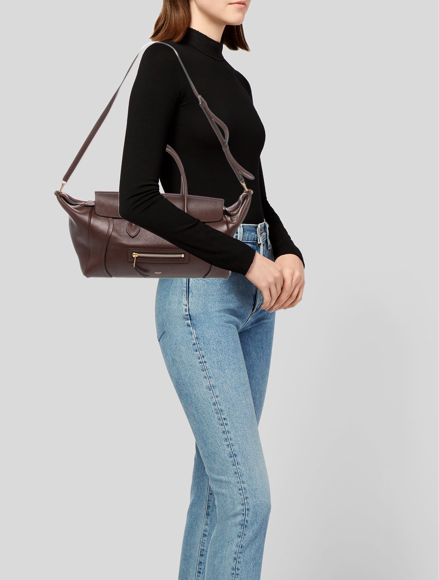 Celine Lambskin New Luggage Medium 2025