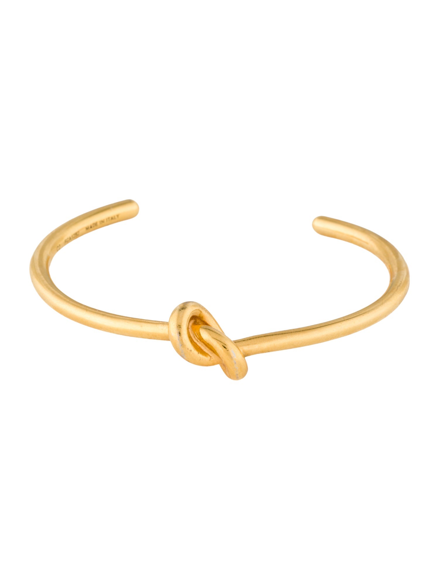 Celine Knot Extra-Thin Cuff Bracelet