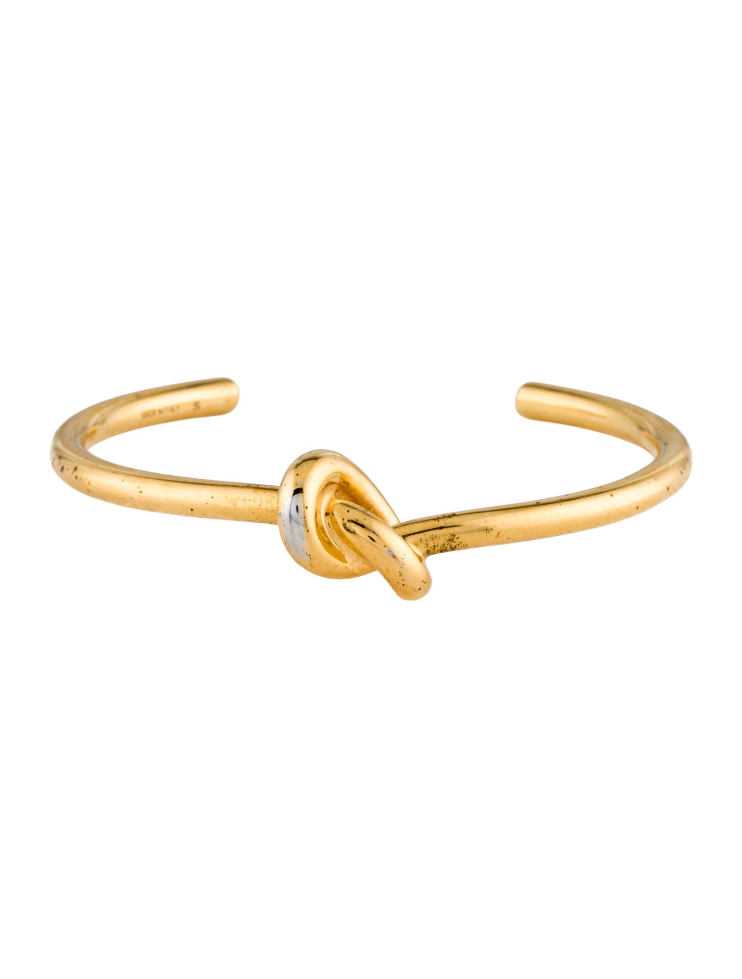 Celine Knot Extra-Thin Cuff Bracelet