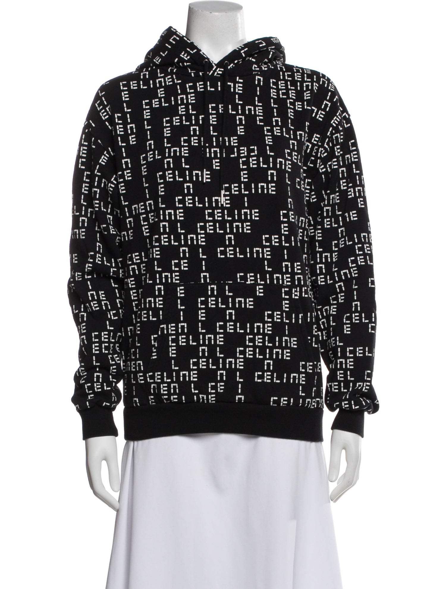Celine Printed Crew Neck Hoodie