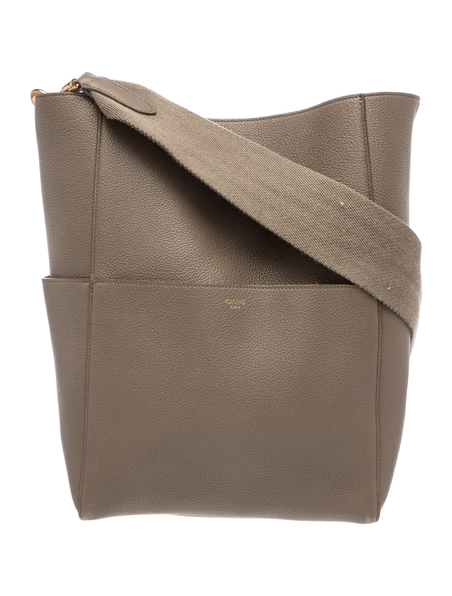 Celine Leather Seau Sangle