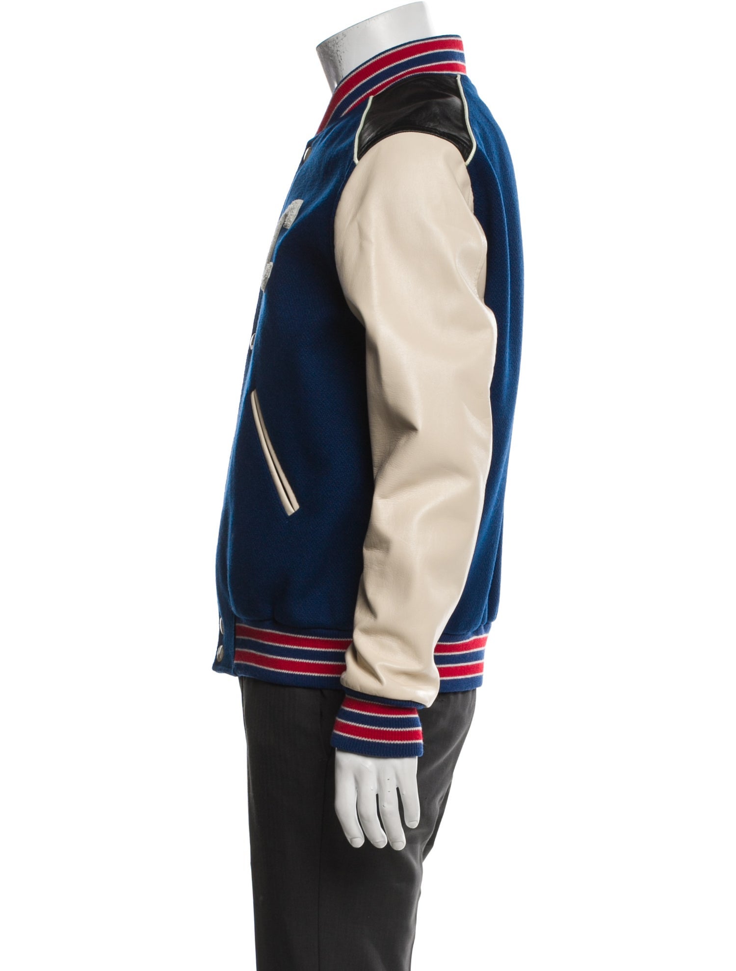 Celine Wool Striped Varsity Jacket