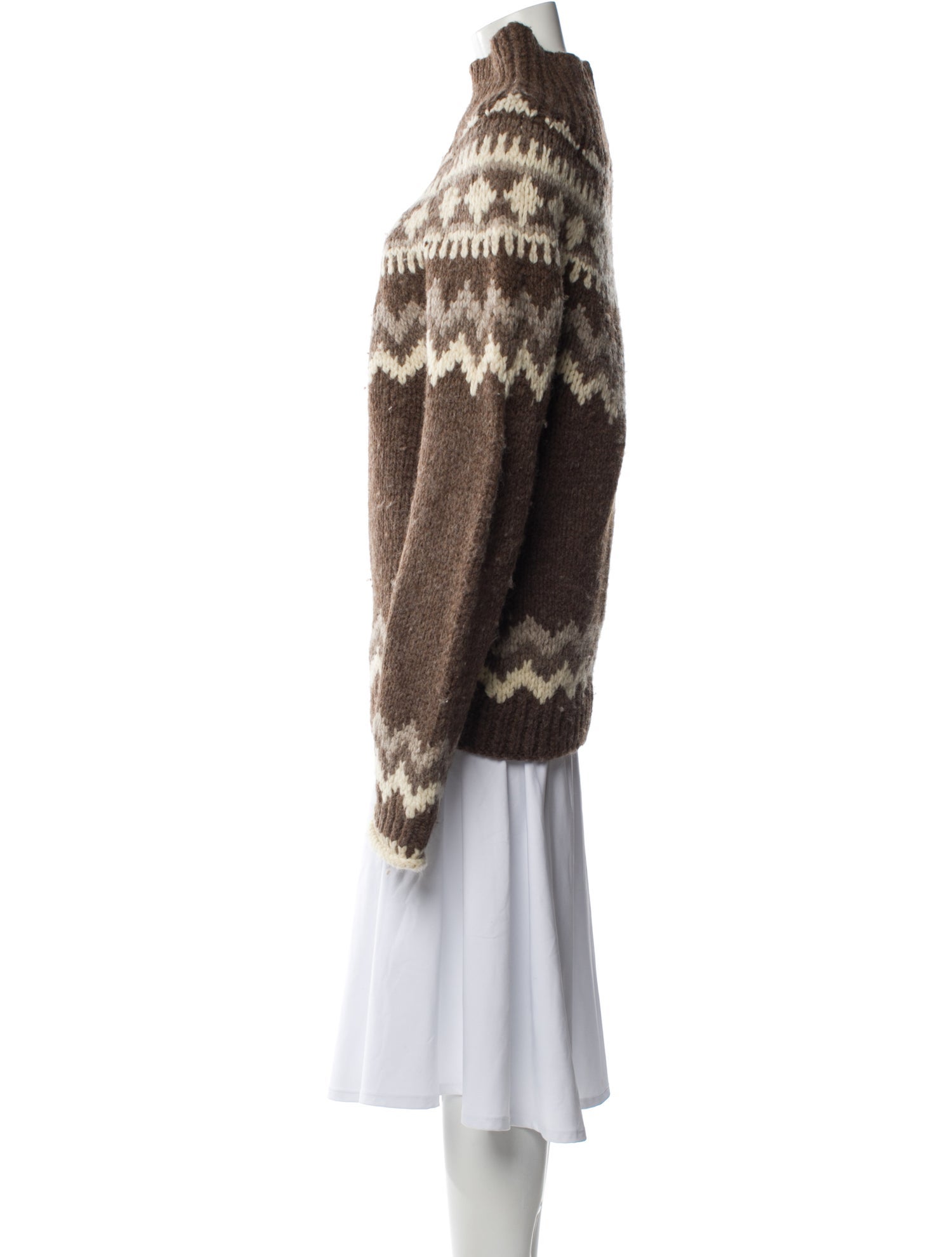 Celine Fair Isle Wool Sweater