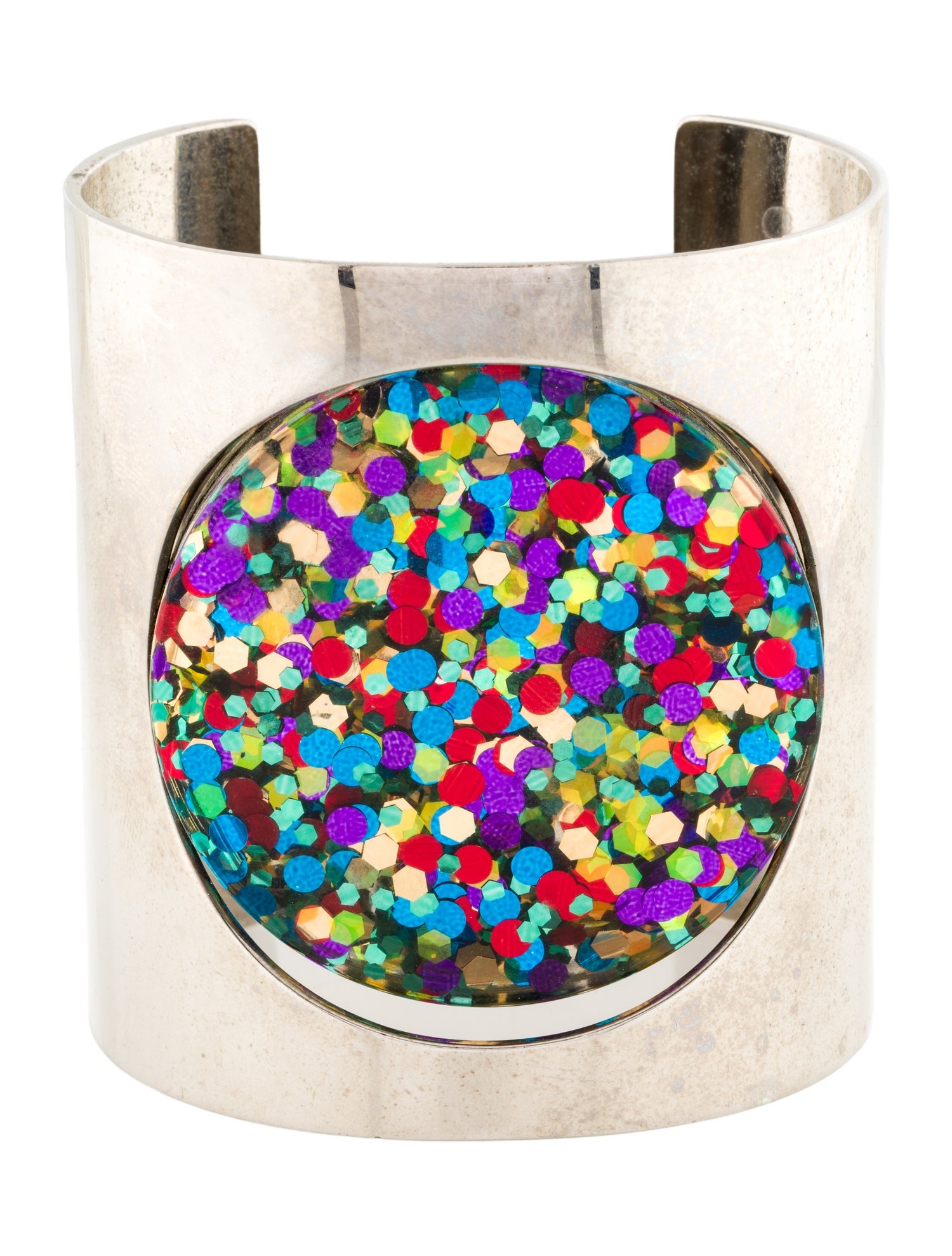 Celine Resin Cuff Bracelet