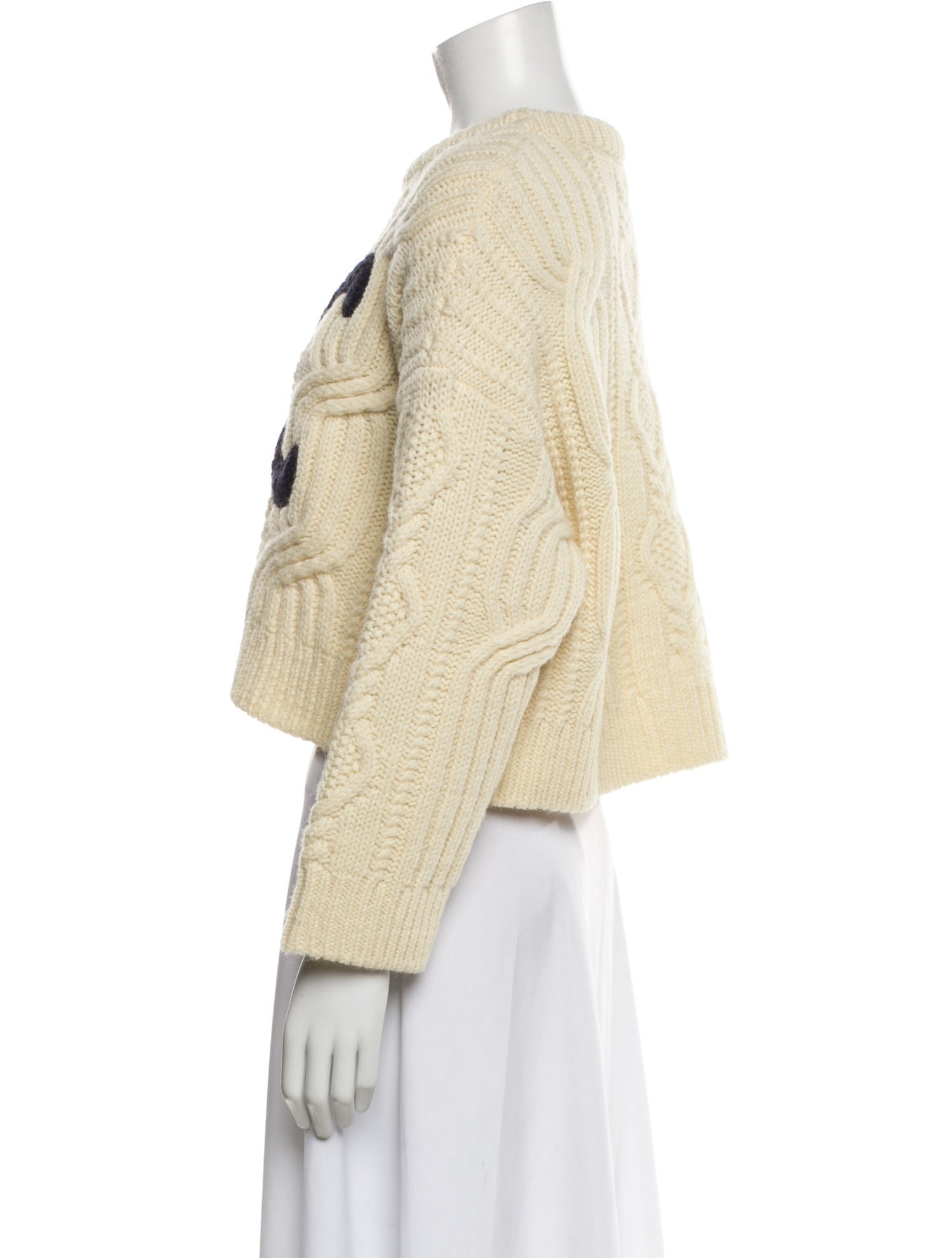 Celine Wool Graphic Print Sweater