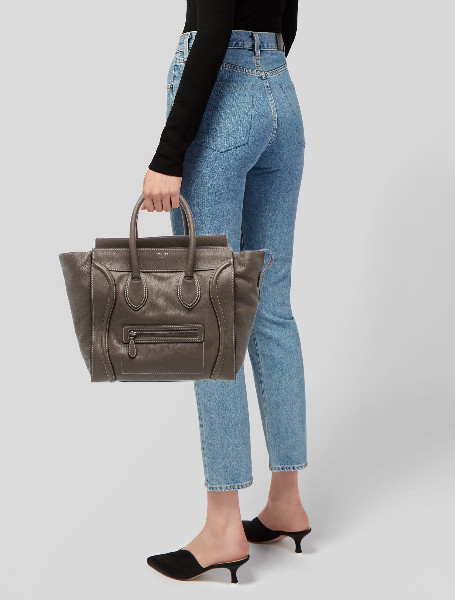 Celine Leather Luggage Mini Vintage