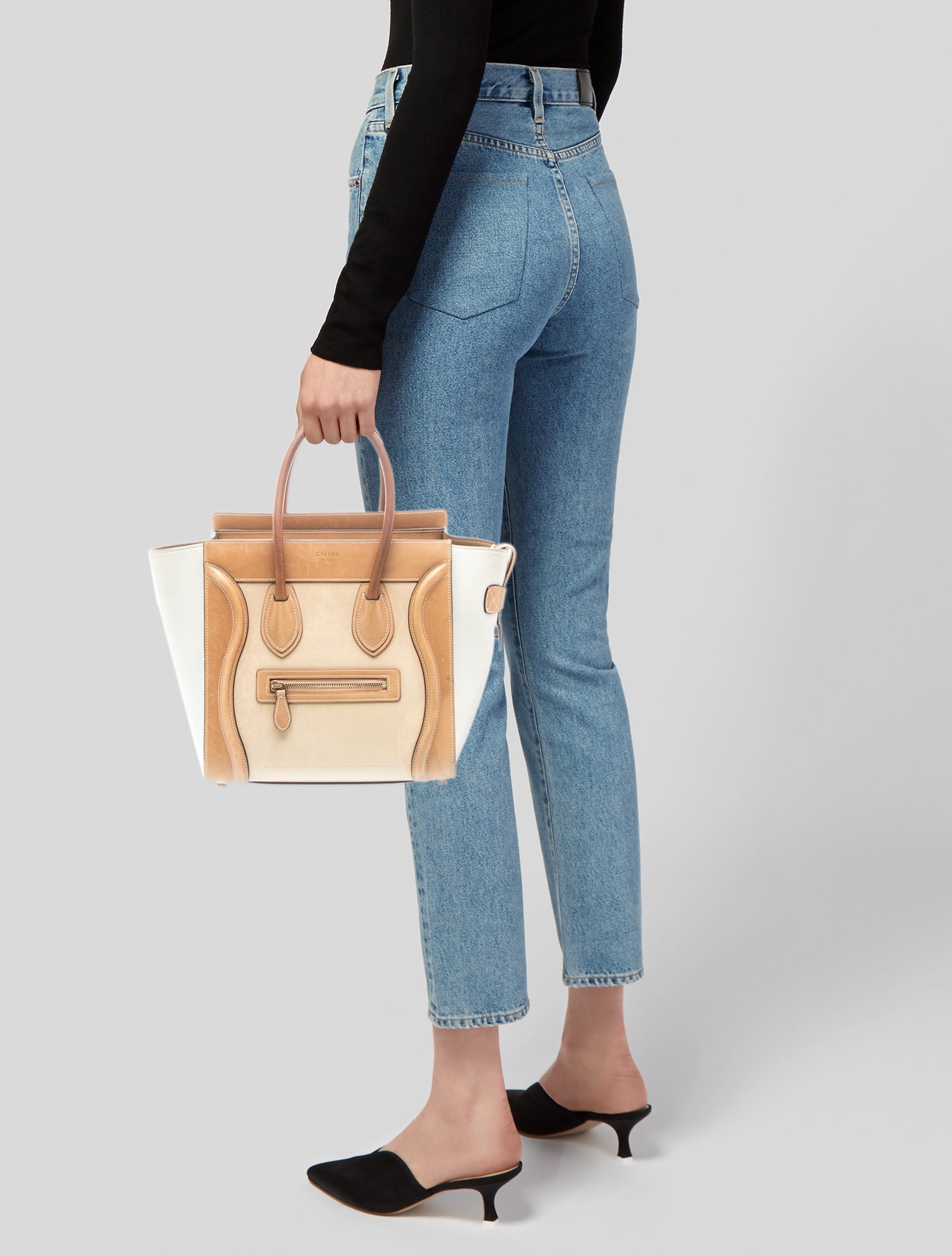 Celine Leather Luggage Micro