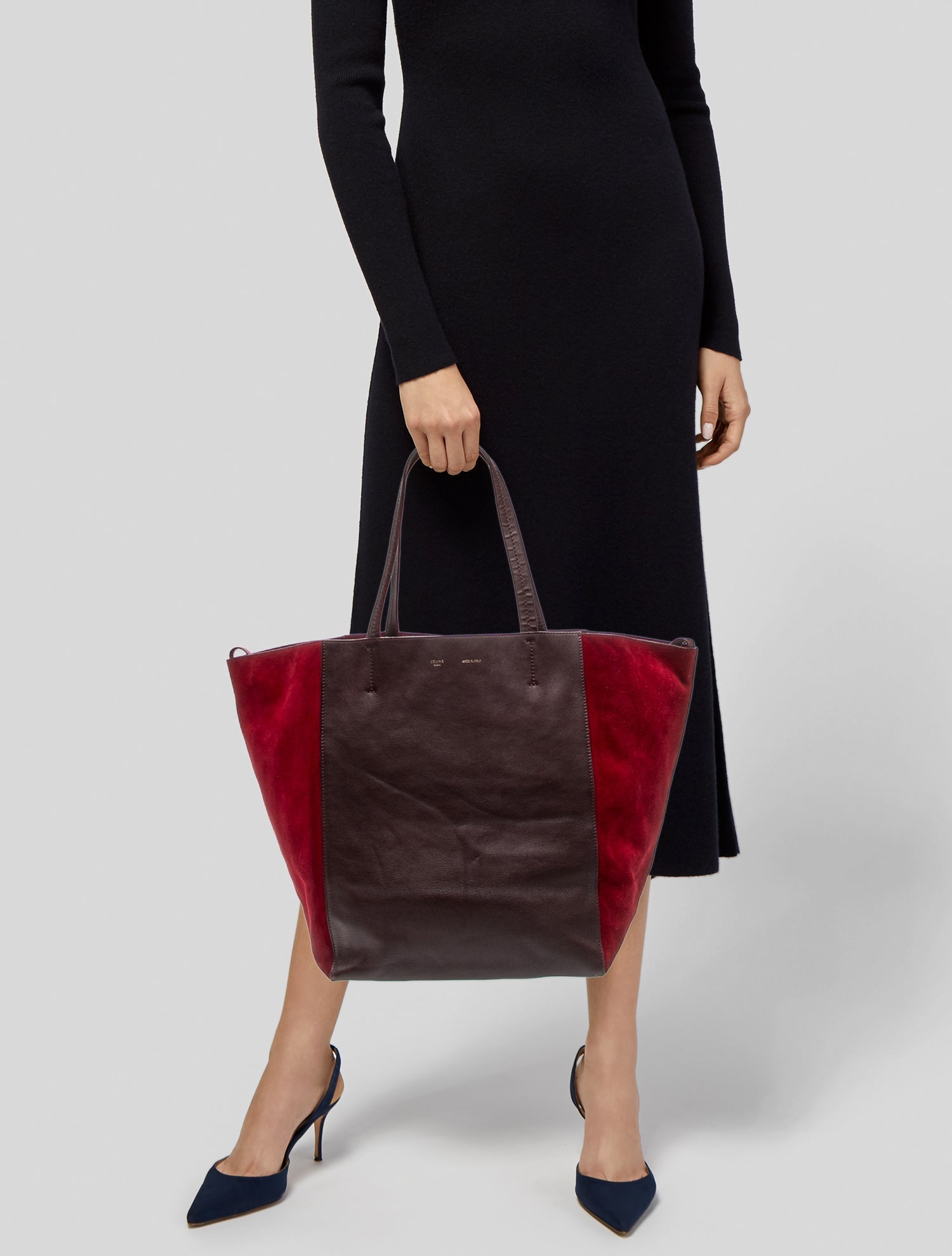 Celine Leather Cabas Phantom Medium