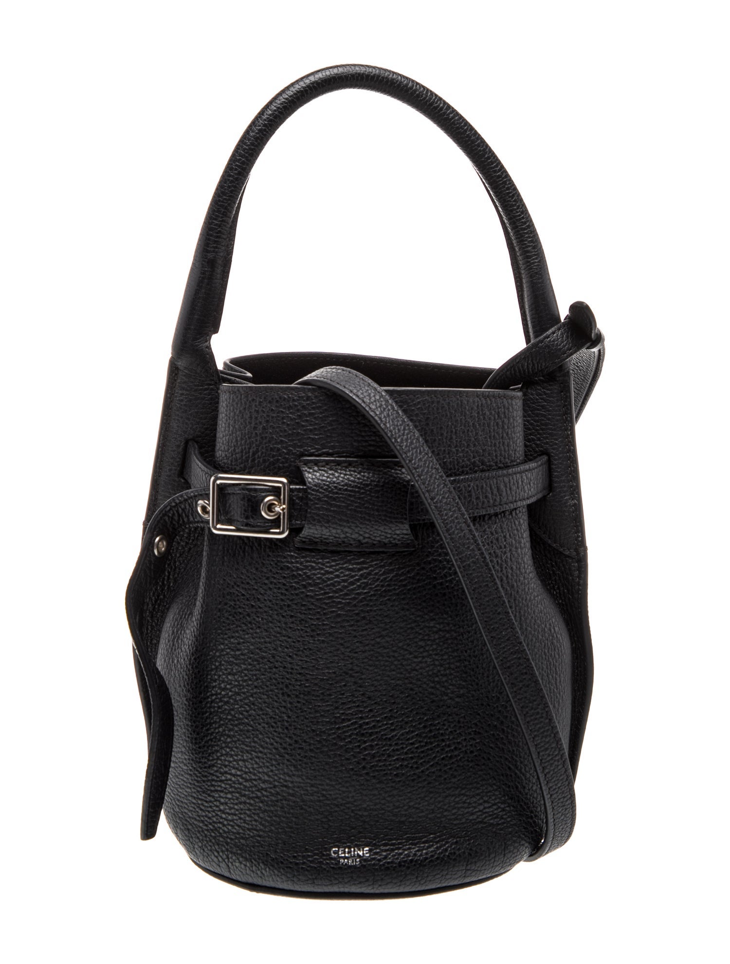 Celine Leather Big Bucket w/Strap Nano