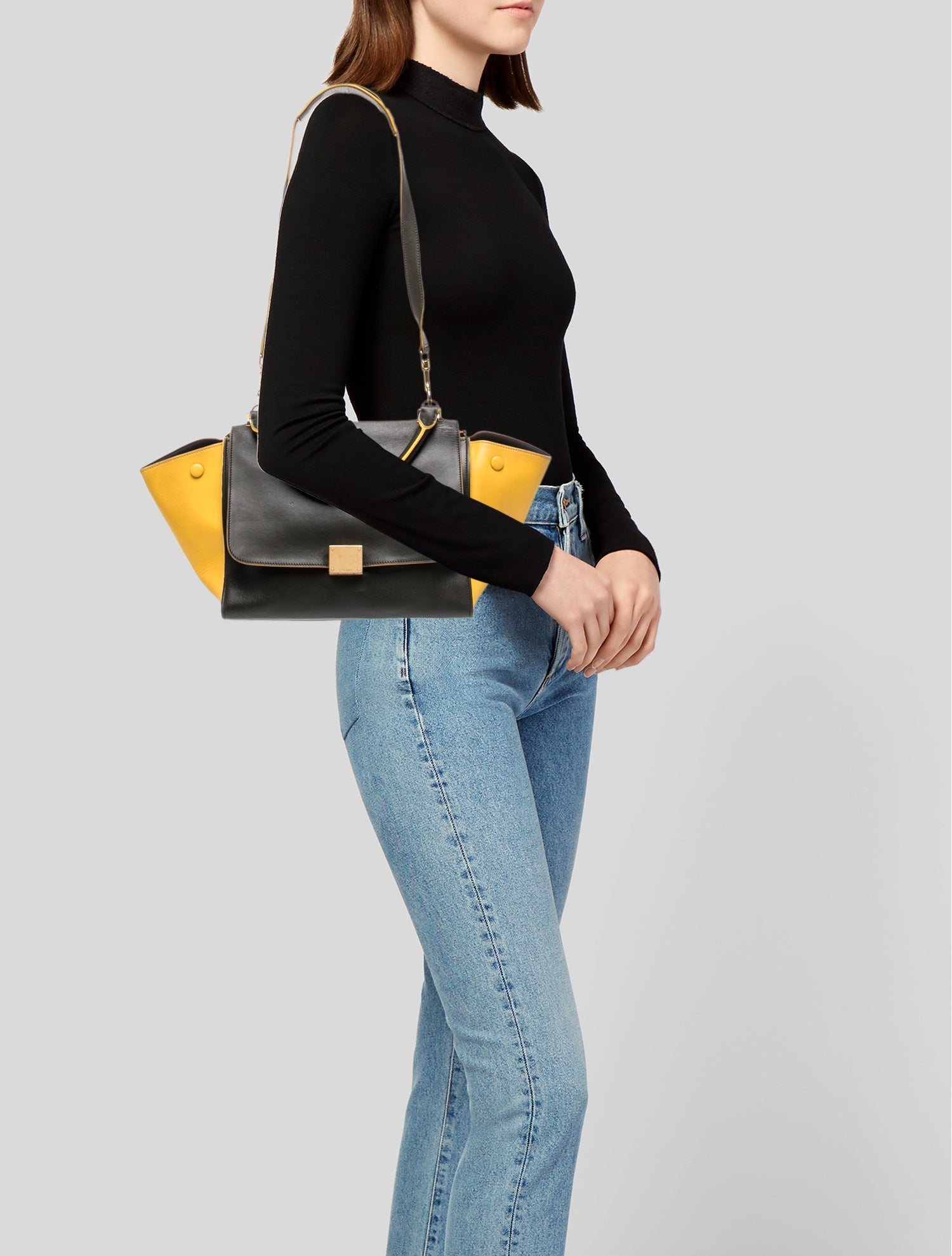 Celine Leather Trapeze Small