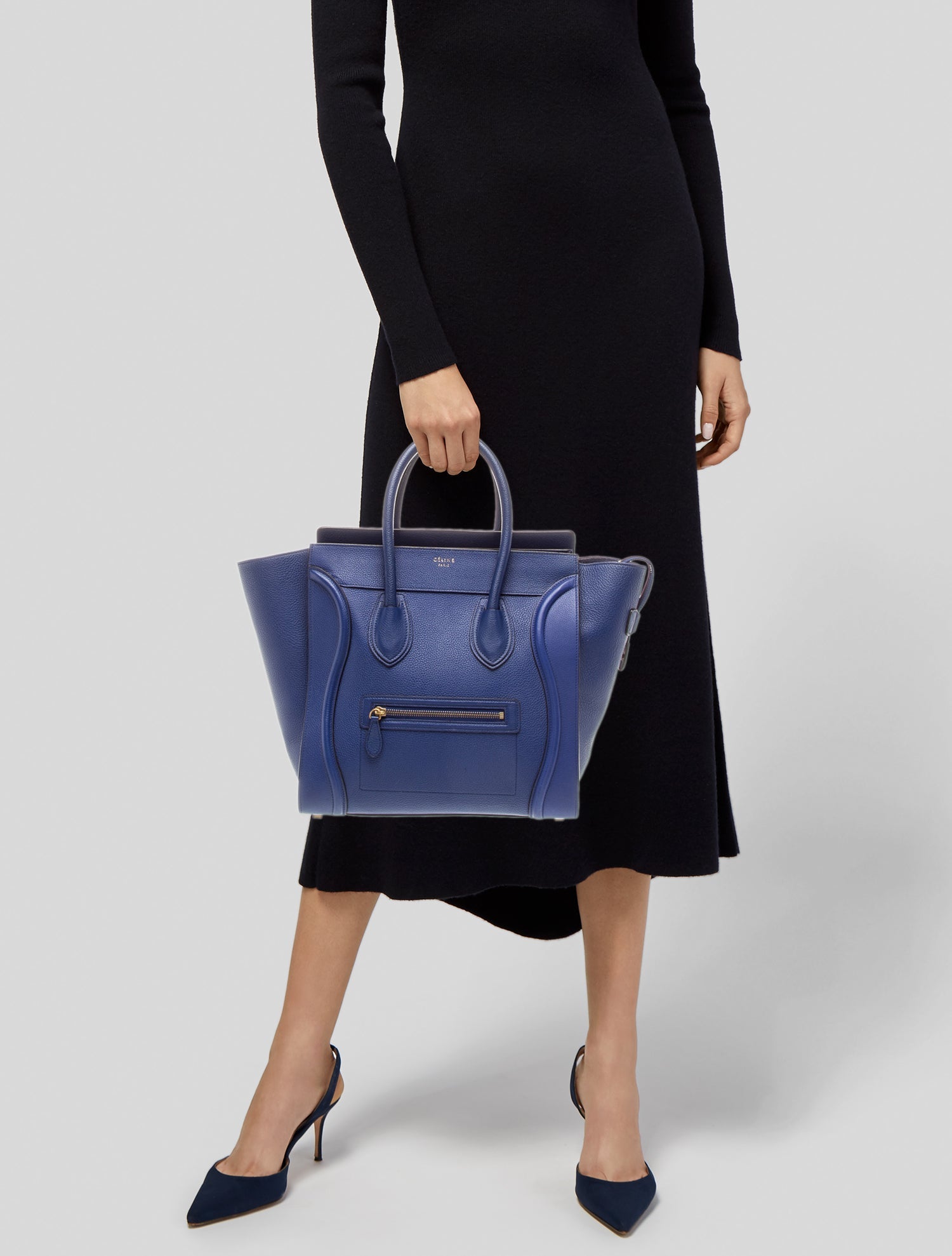 Celine Leather Luggage Mini