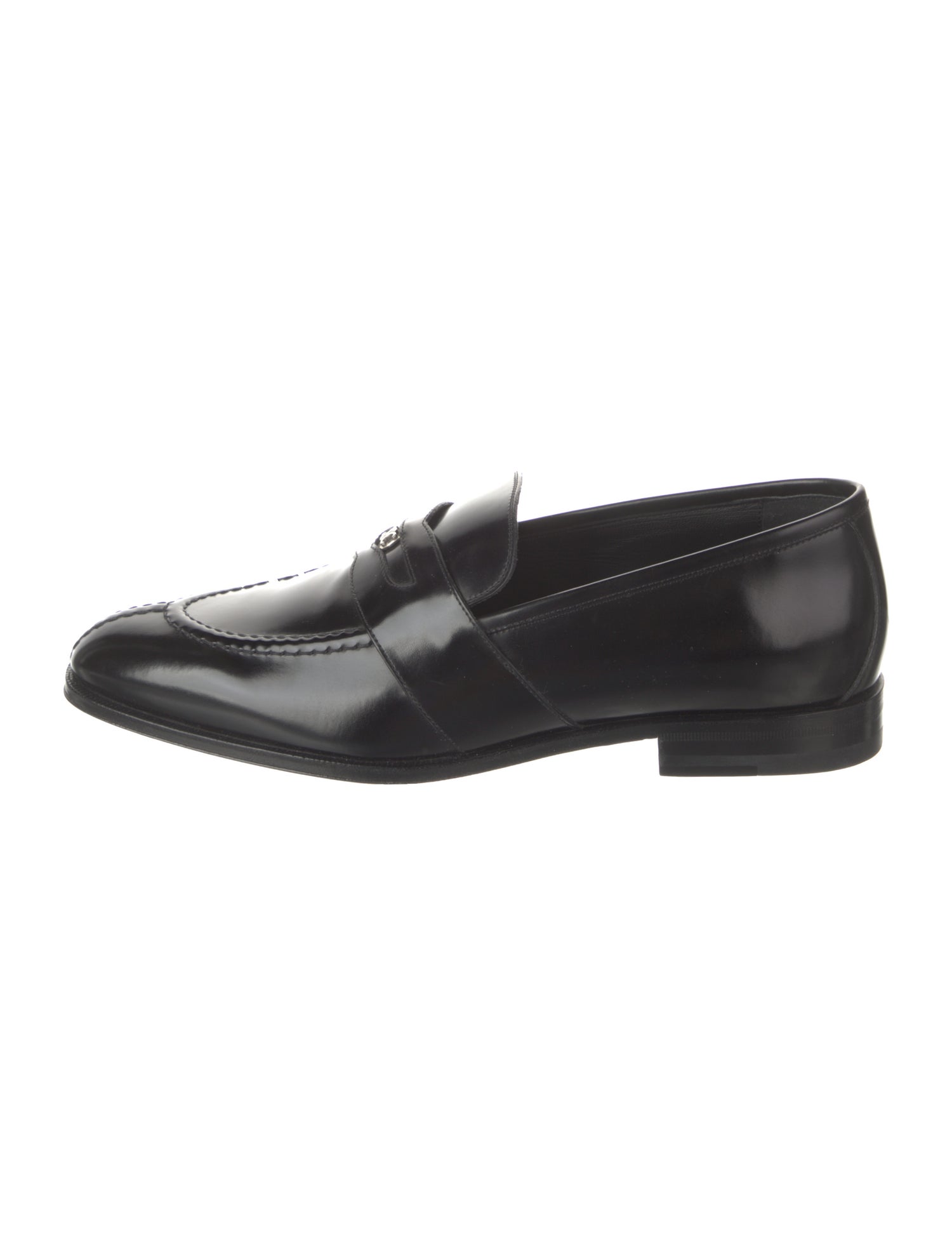 Celine Triomphe Leather Dress Loafers