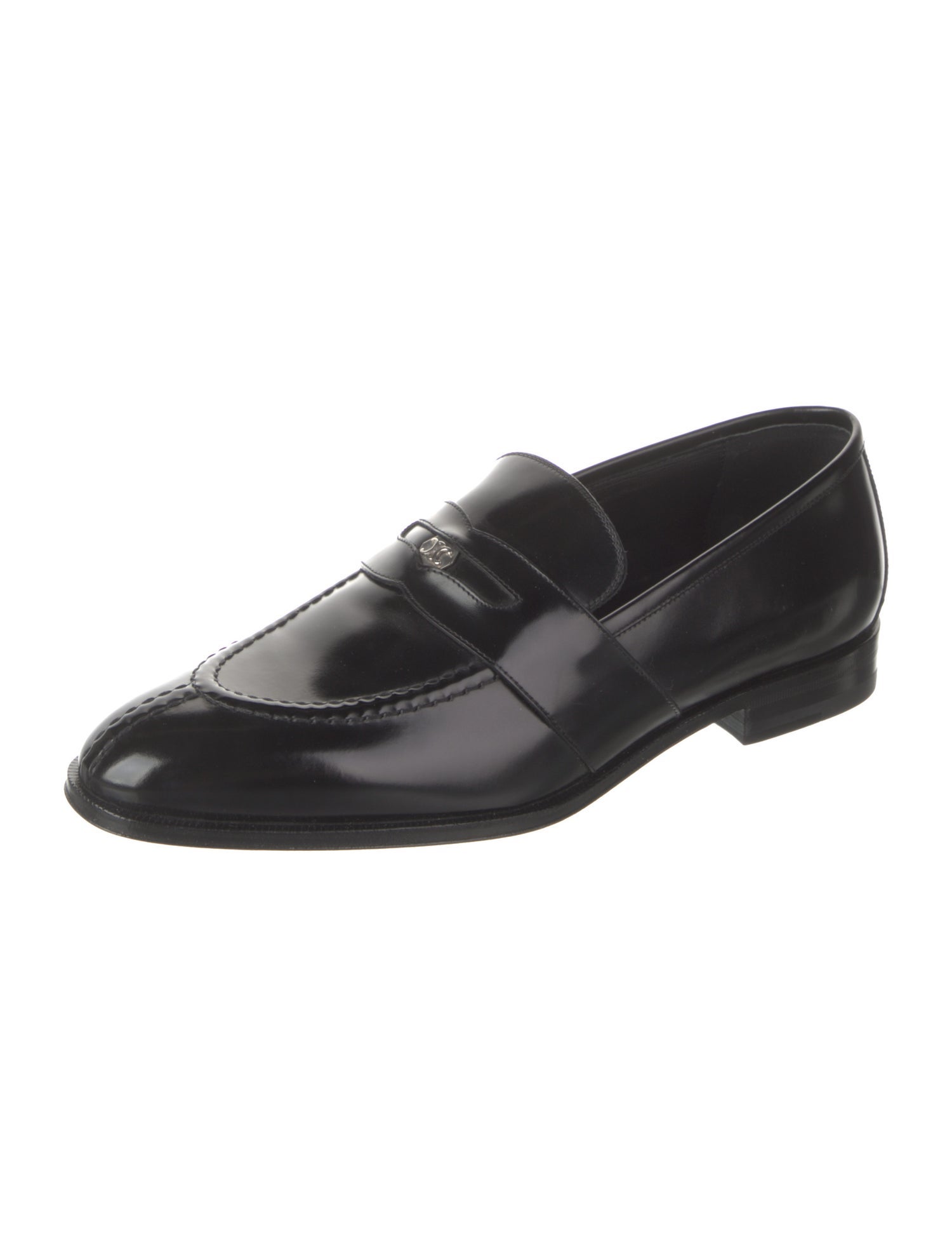 Celine Triomphe Leather Dress Loafers