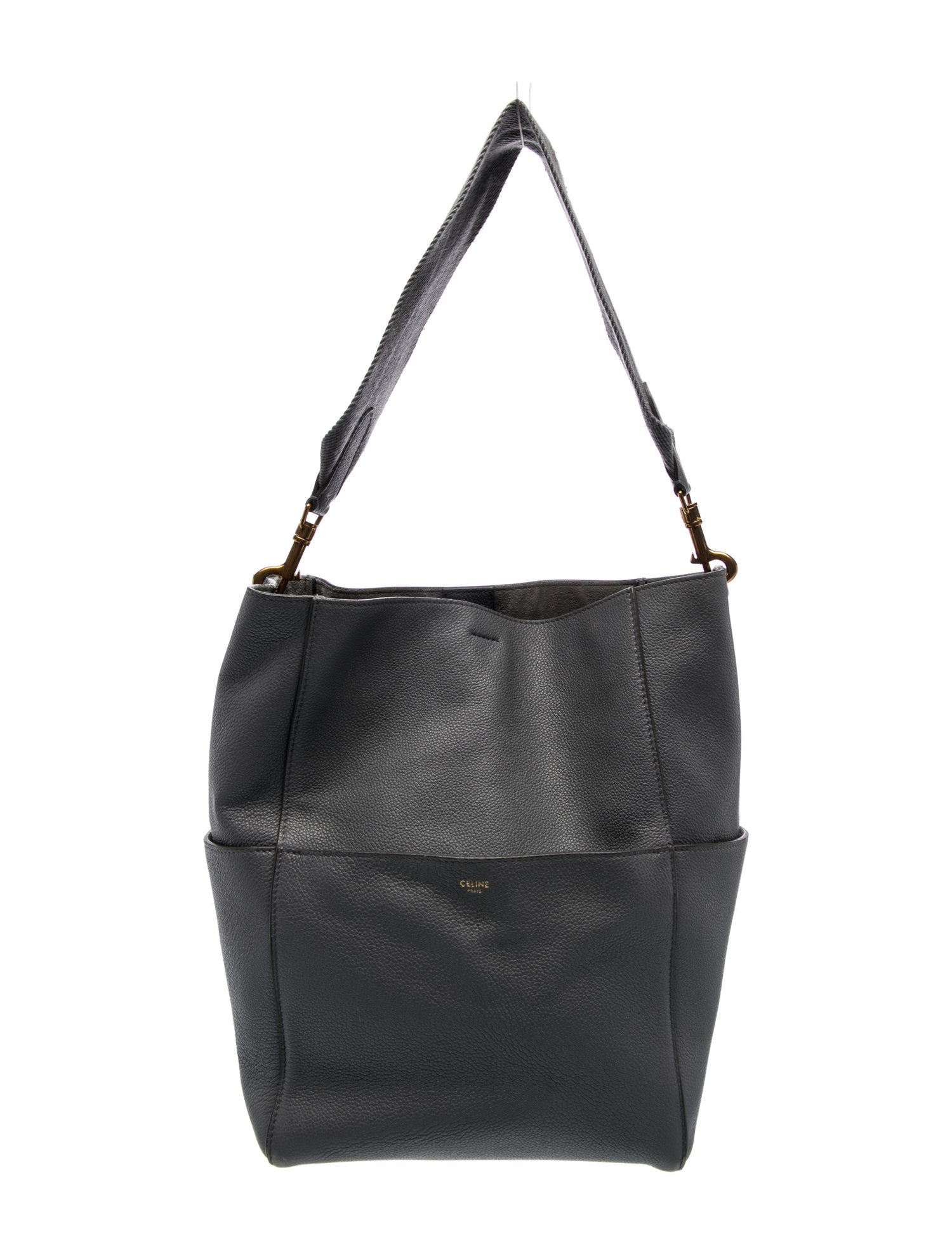 Celine Leather Seau Sangle