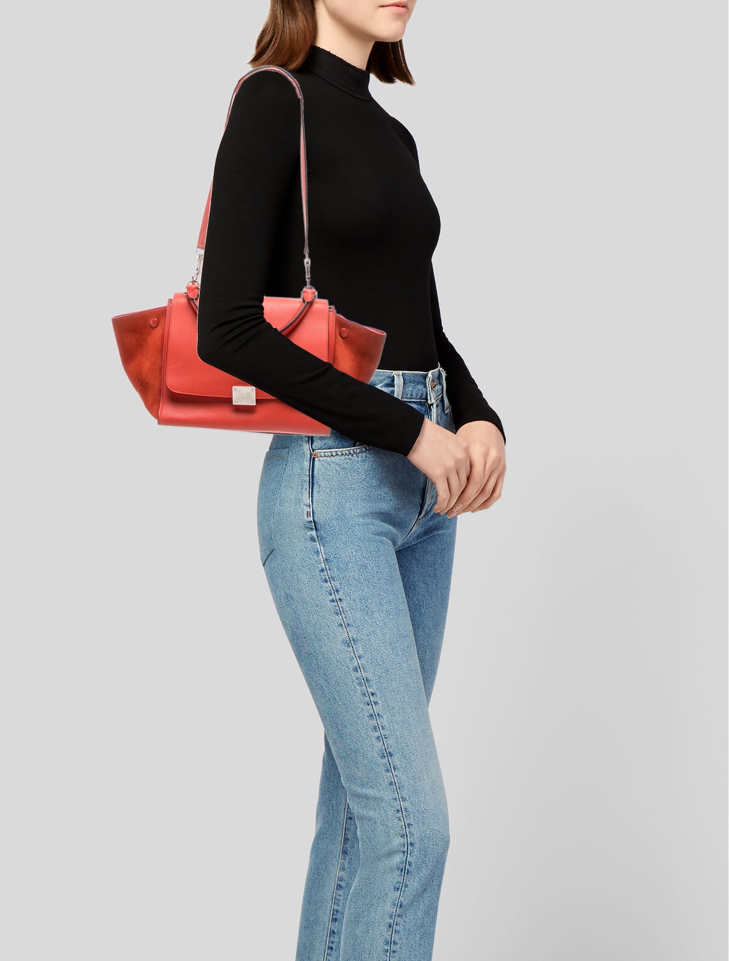 Celine Leather Trapeze Mini