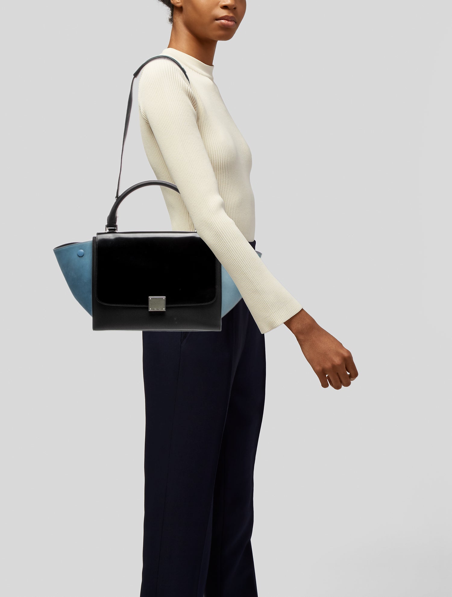 Celine Leather Trapeze Mini