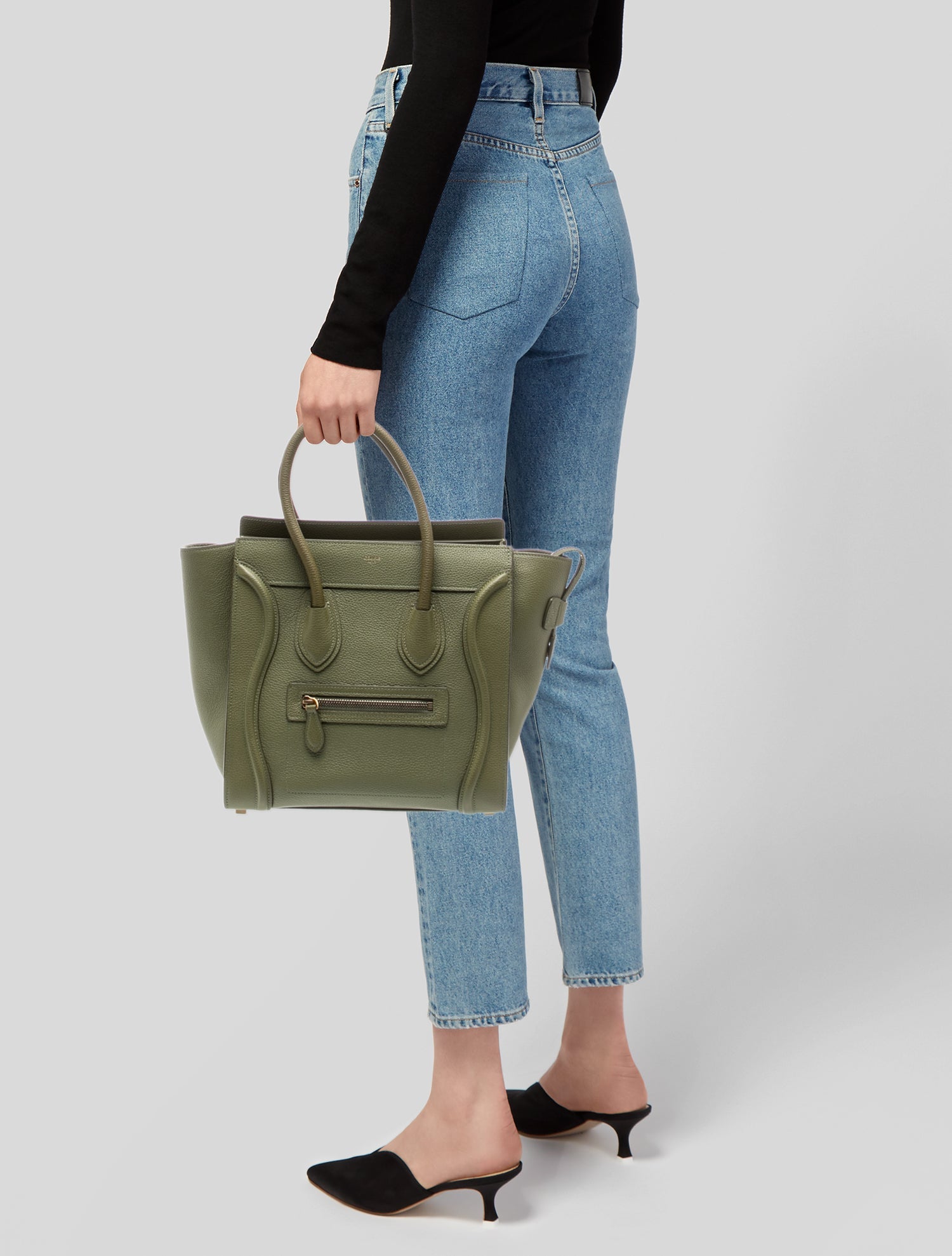 Celine Leather Luggage Micro
