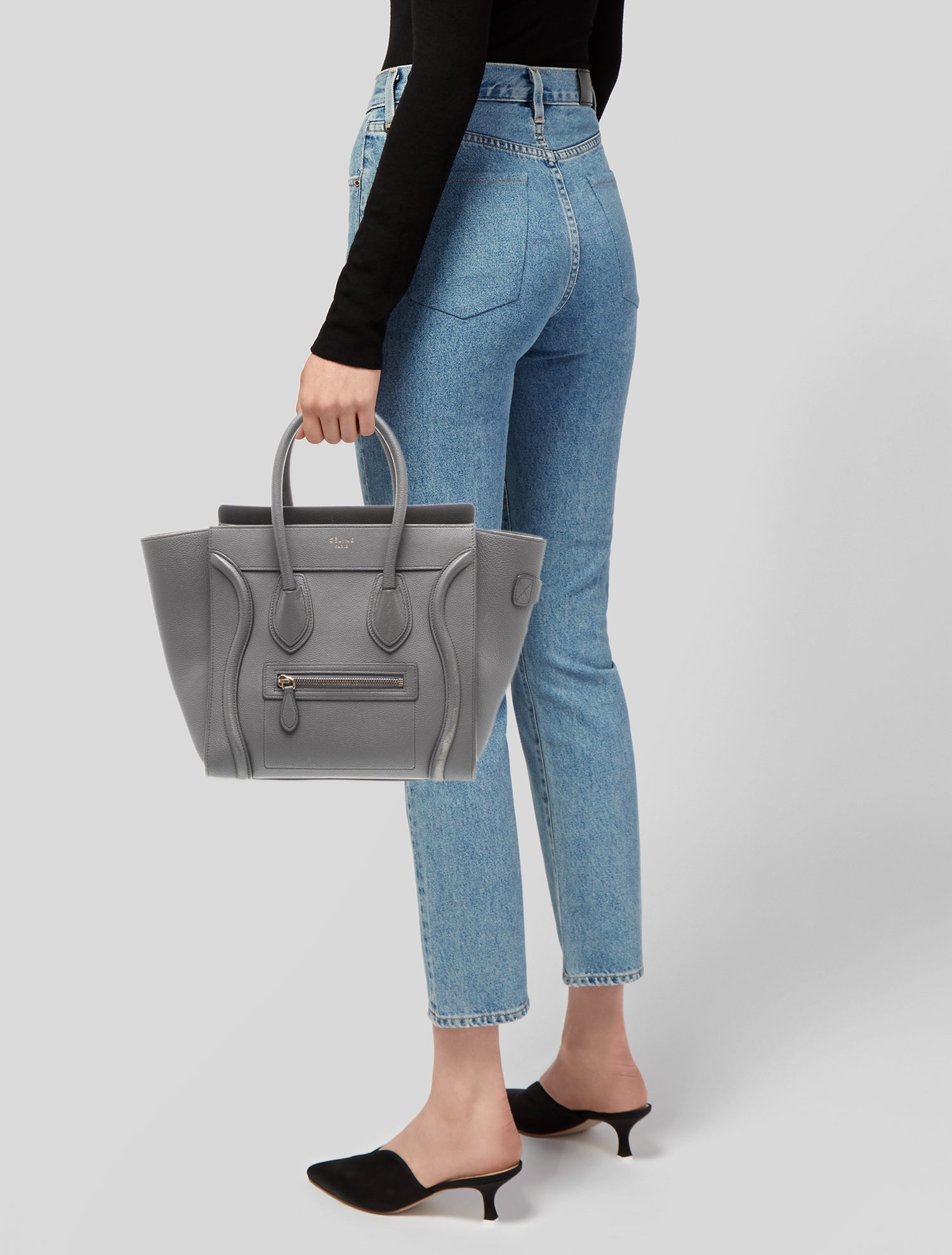 Celine Leather Luggage Micro