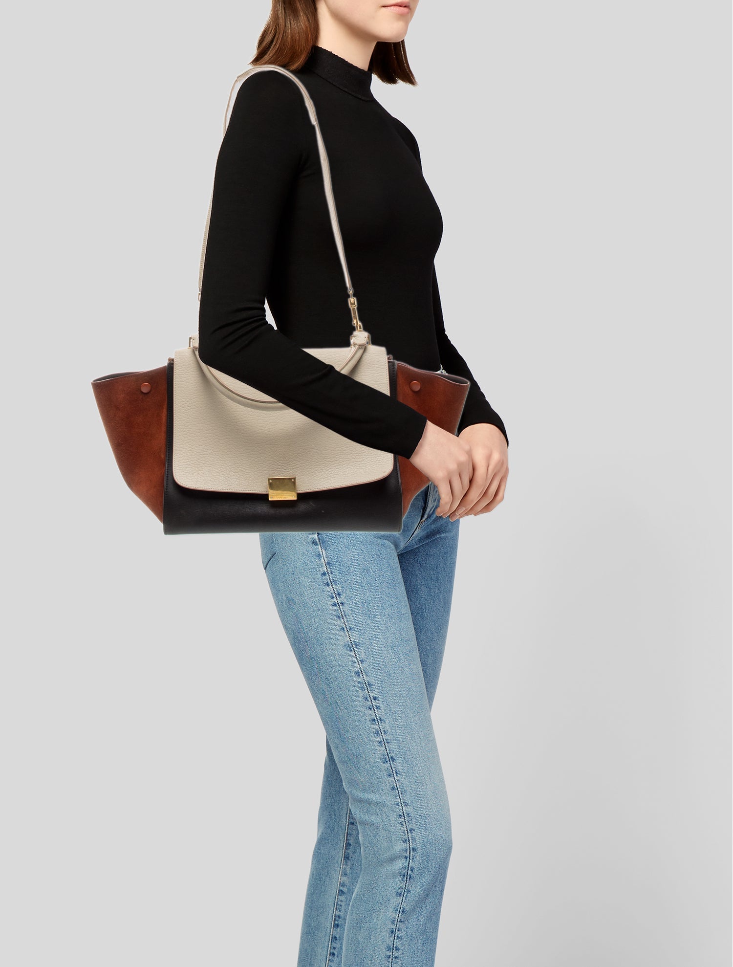 Celine Leather Trapeze Medium Vintage